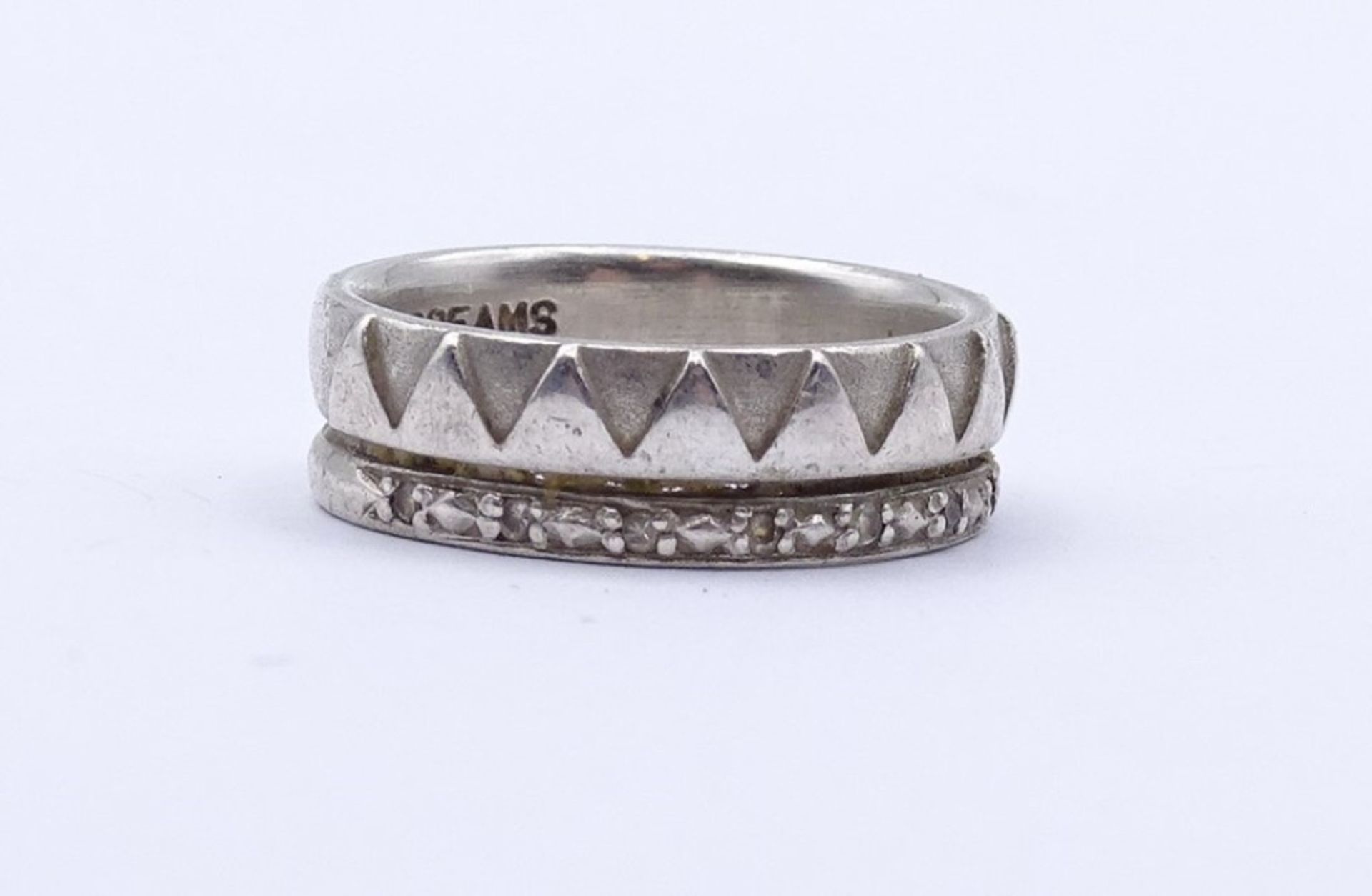 Sterling Silber Ring 0.925 "Veronas Dreams", mit rund facc.klaren Steinen, 4,6gr., RG 53