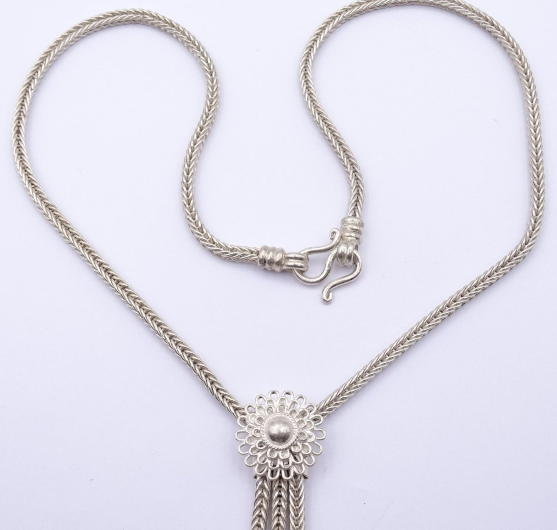 Halskette in Sterling Silber 0.925 L- 45cm, 38,7gr. - Bild 3 aus 4