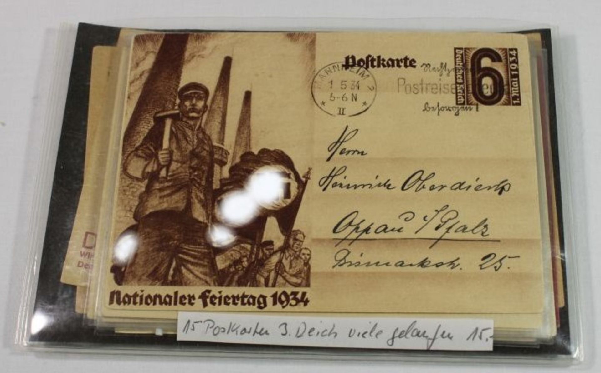 15x div. Postkarten, 3. Reich, meist gelaufen