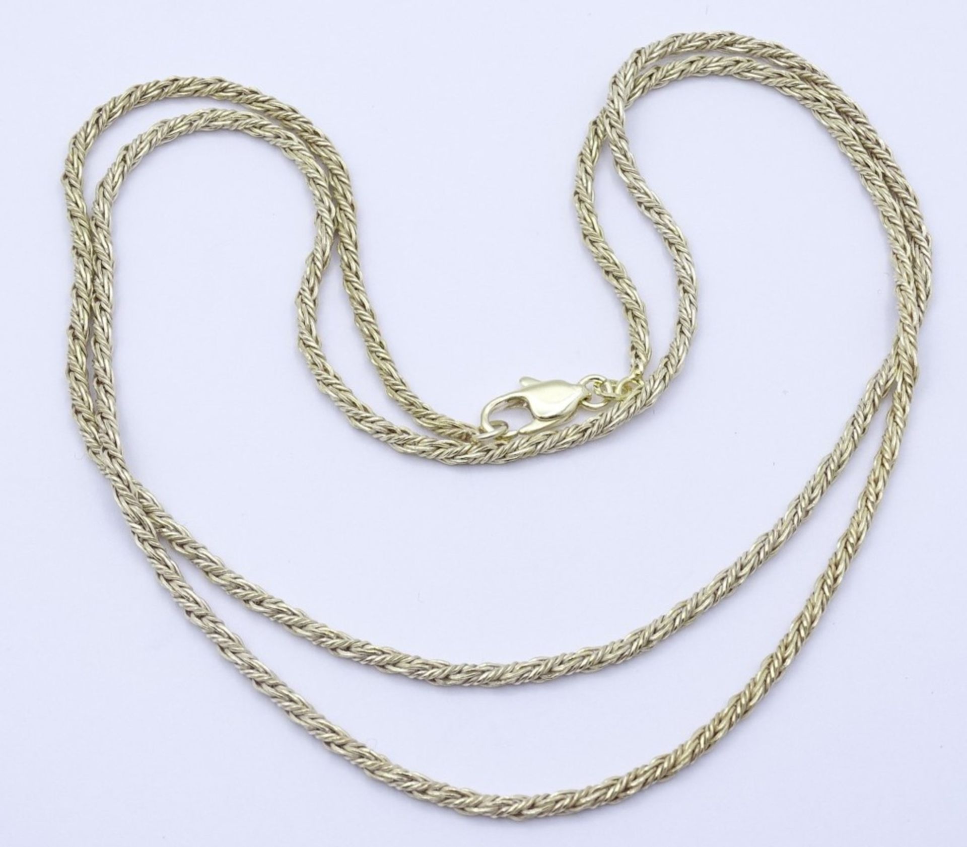Lange Sterling Silber Halskette 0.925 vergoldet,L- 80cm,18gr.