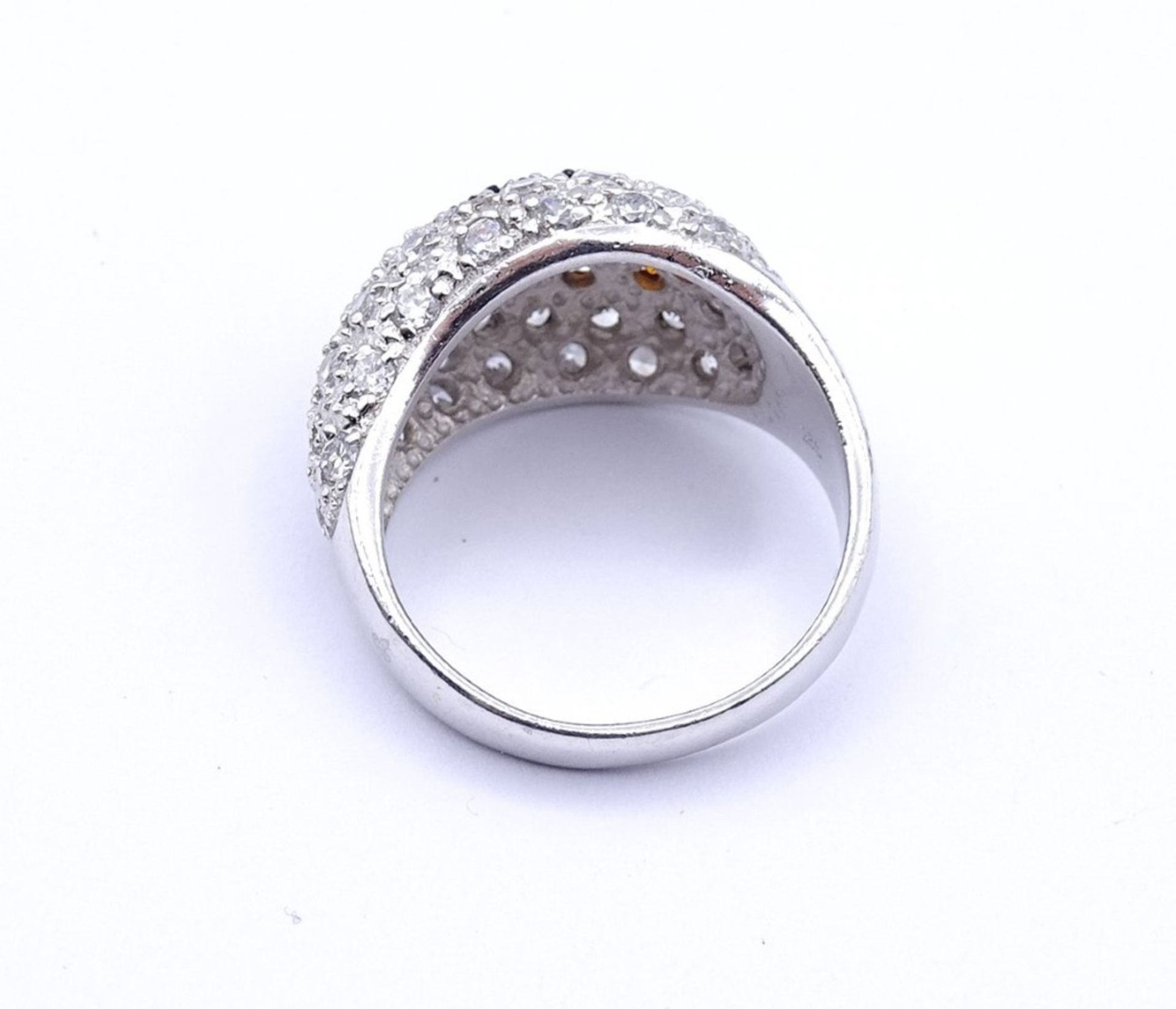 925er Silber Ring mit Farbsteinen, 6,9gr., RG 54 - Bild 4 aus 4