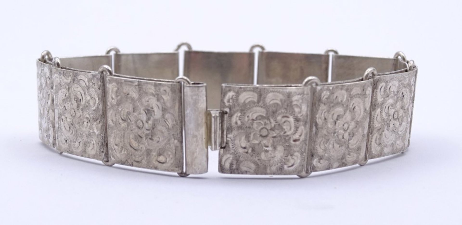 Armband, Silber 0.835, L- 19cm, b-17mm, 27,4gr. - Bild 2 aus 3