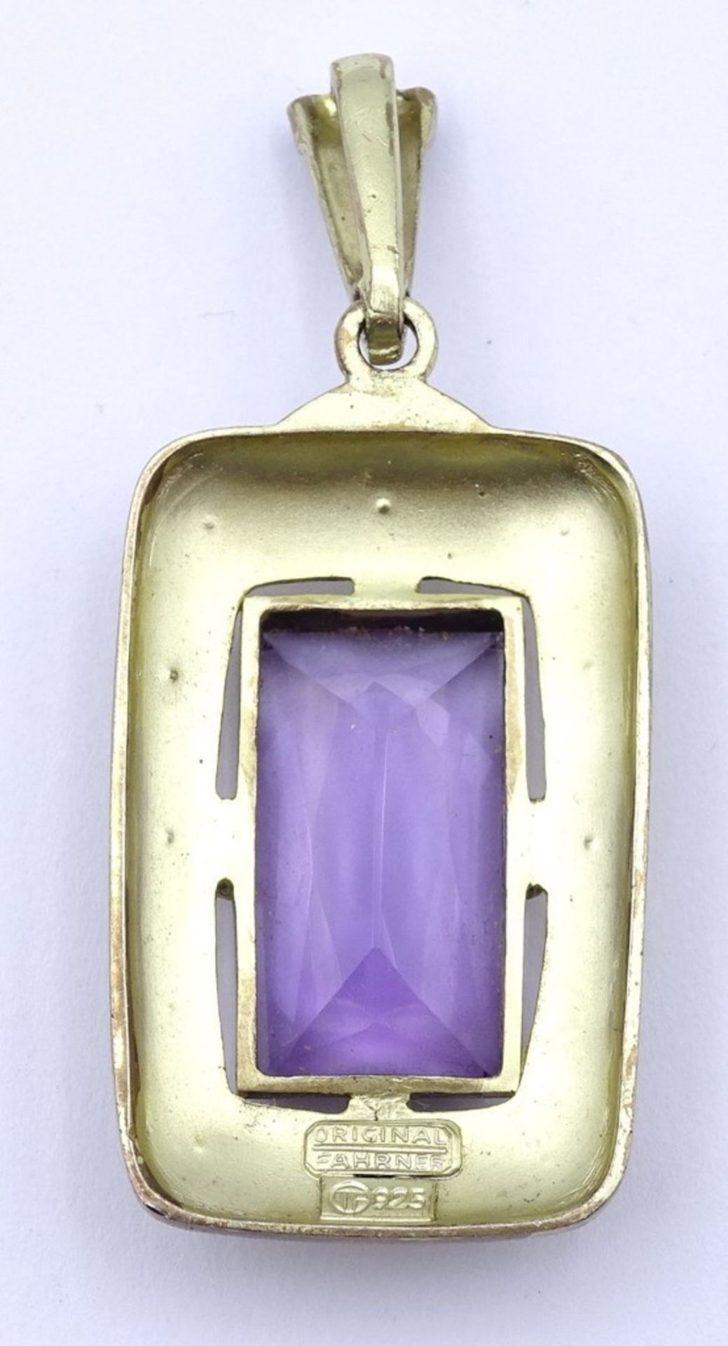 Theodor Fahrner Schmuck Anhänger mit Markasiten und Amethyst,Sterling Silber 0.925, L- 5,0cm, 8, - Bild 10 aus 14