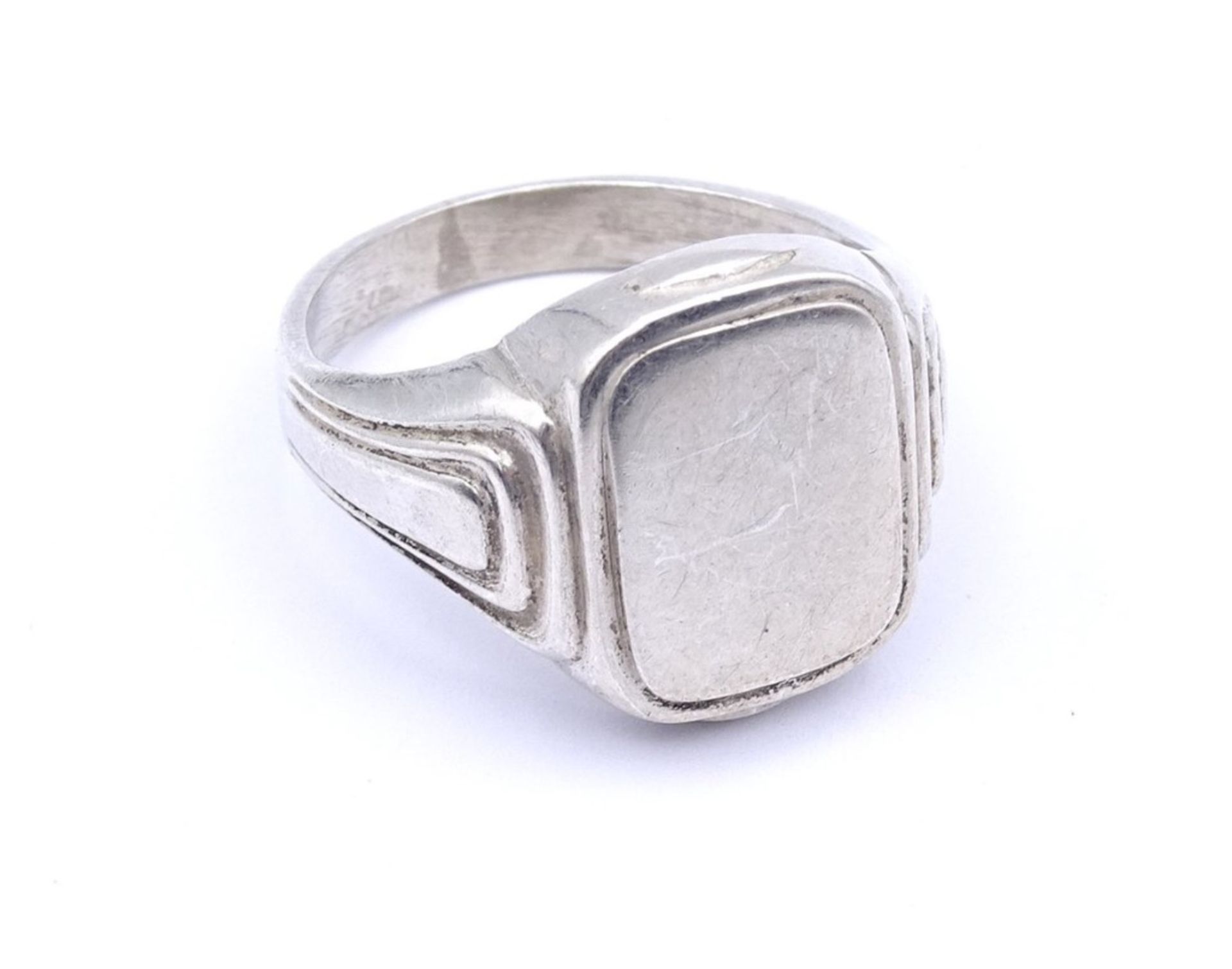 800er Silber Herren Ring, ohne Monogramm, 7,50gr.,RG 65/66