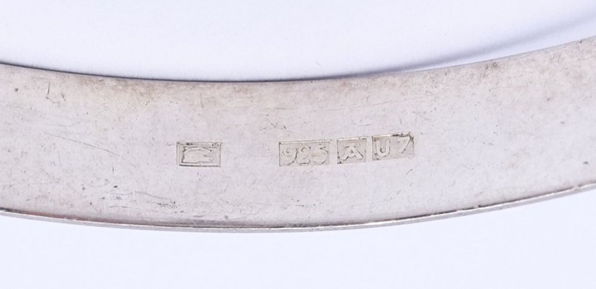 Armspange mit rund facc.Bergkristall,Finnland,Sterling Silber 0.925, 16,4gr. - Image 3 of 4