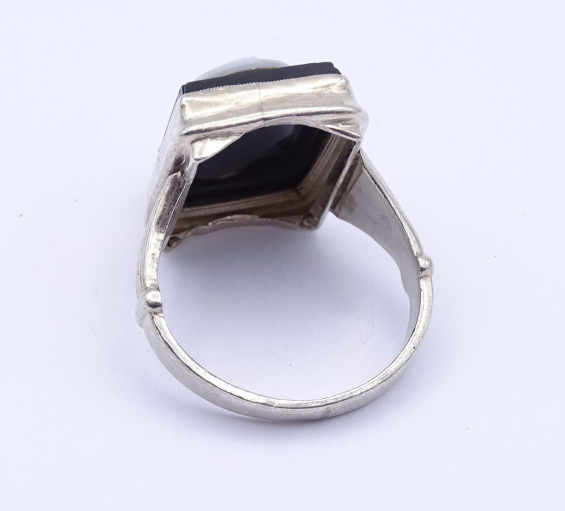 830er Silber Ring mit einer Gemme, 7,8gr.,RG 61 - Bild 3 aus 3