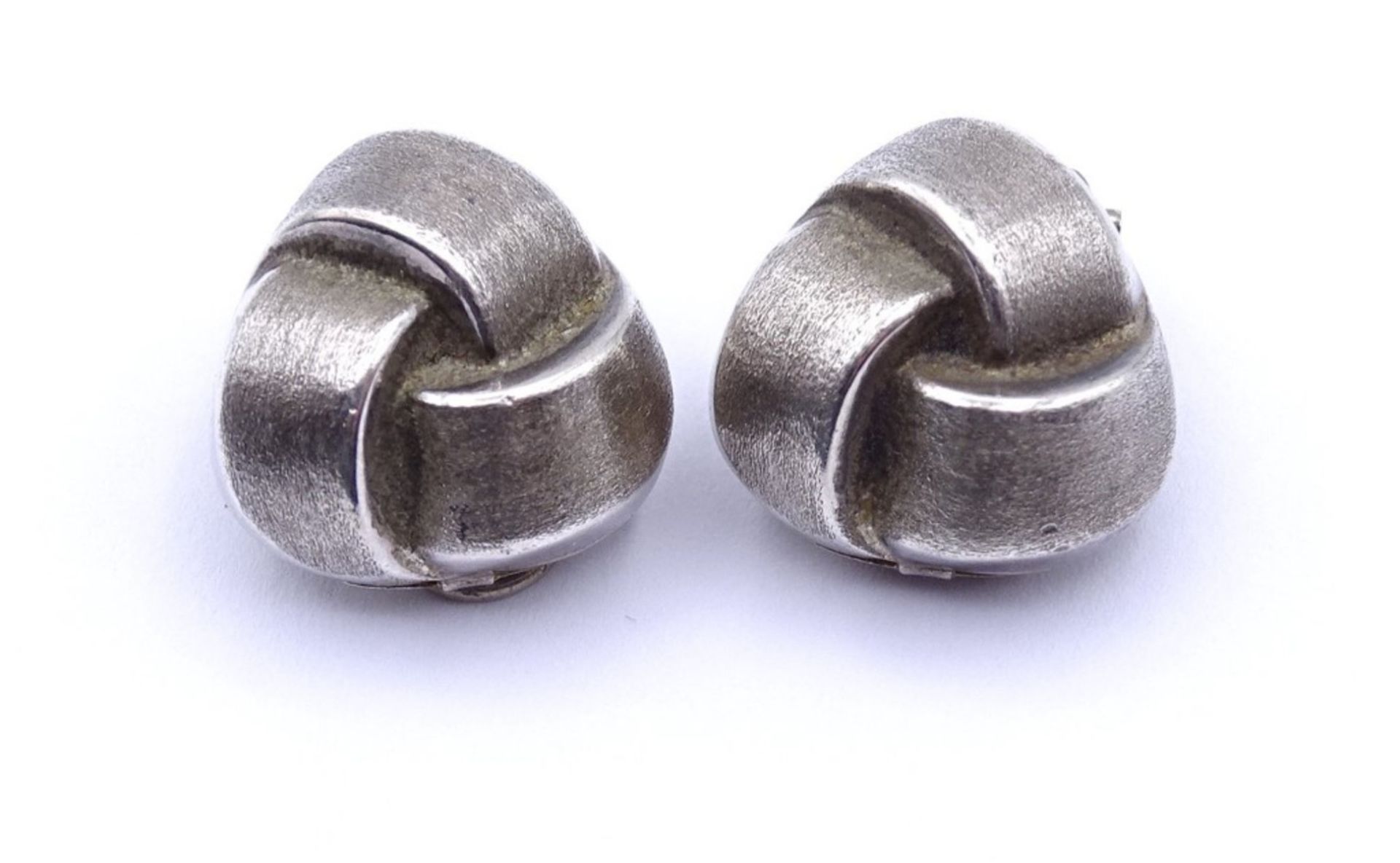Paar Ohrclips in Sterling Silber 0.925 zus.3,8gr., d-13mm