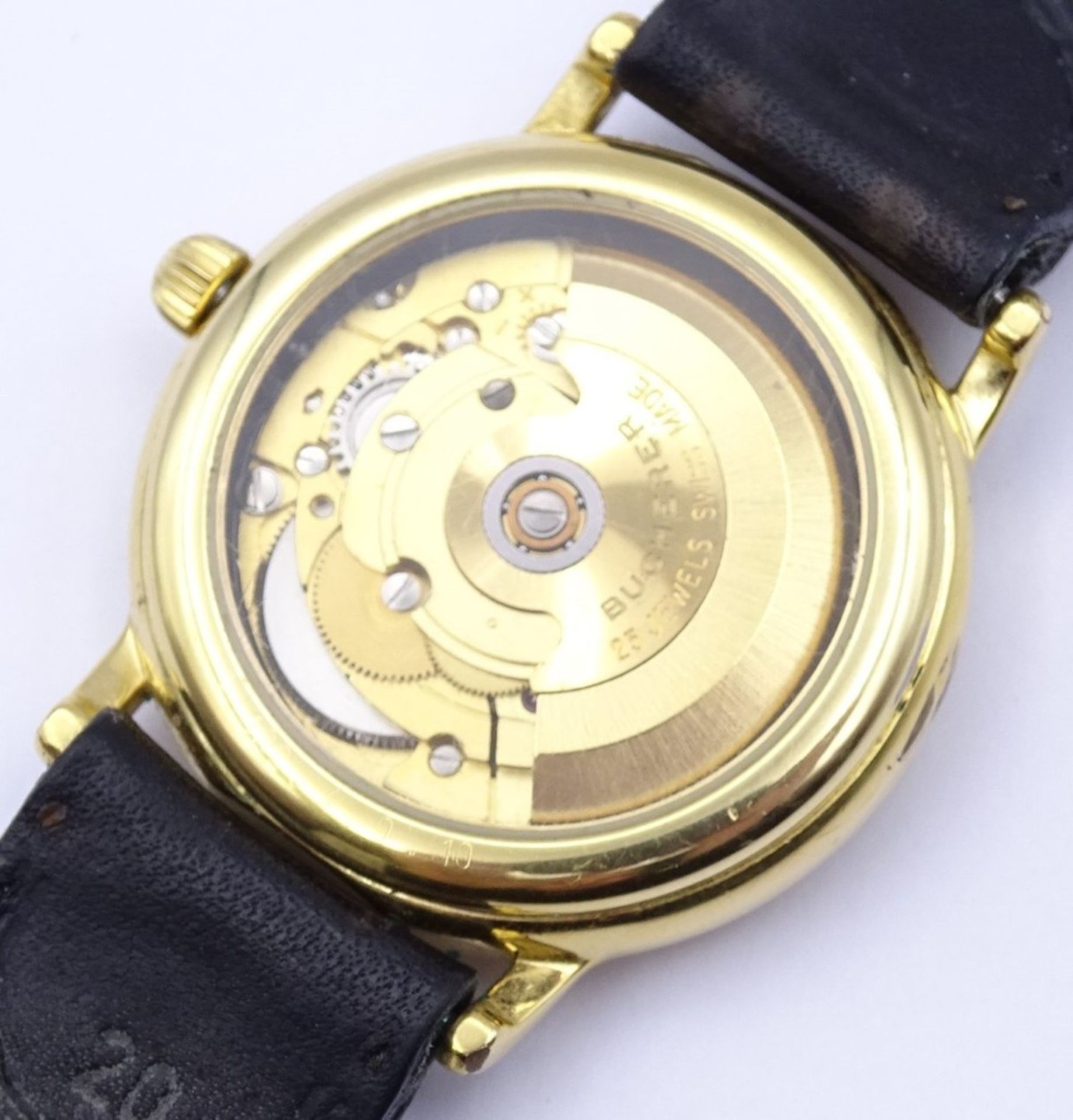 HAU "Bucherer",automatic,Werk läuft,D- 35mm,goldfarben, - Bild 2 aus 3