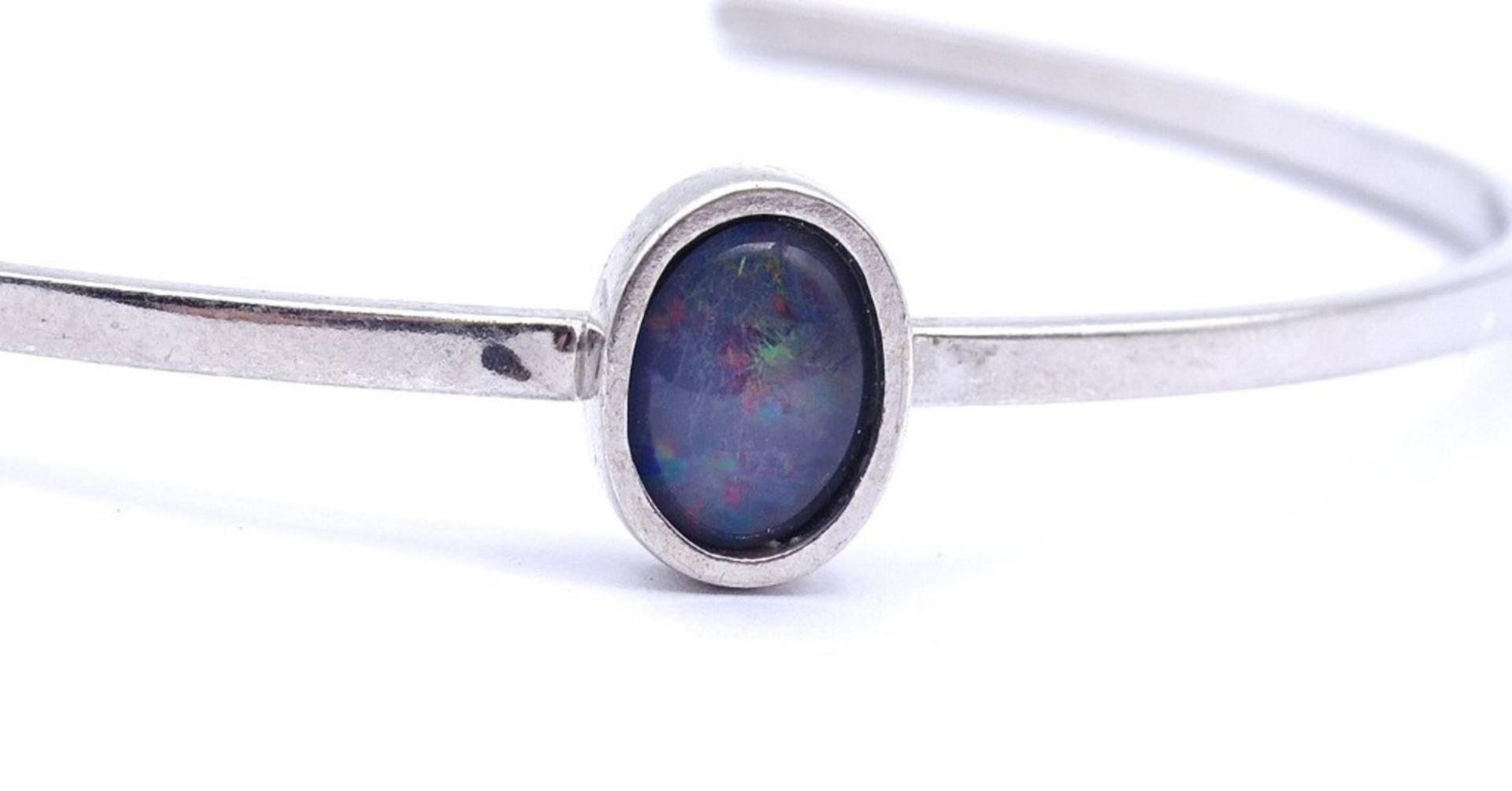 Armspange Silber 0.925 mit einen Opal Cabochon, 6,1gr. - Bild 3 aus 4