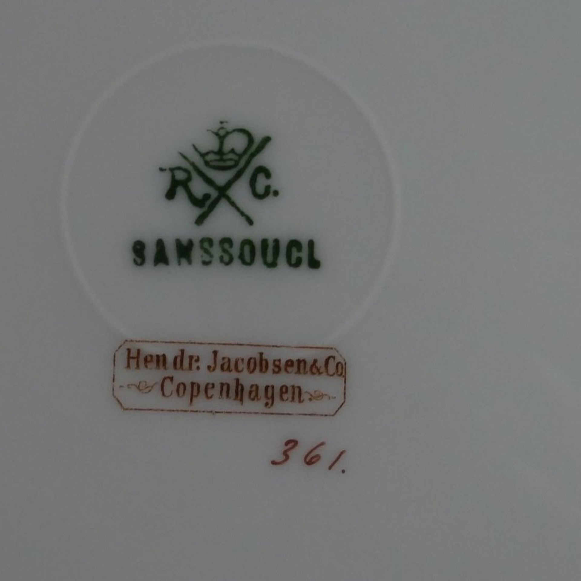 alter Rosenthal-Teller , Sanssouci, berieben, D-21 cm - Bild 5 aus 5