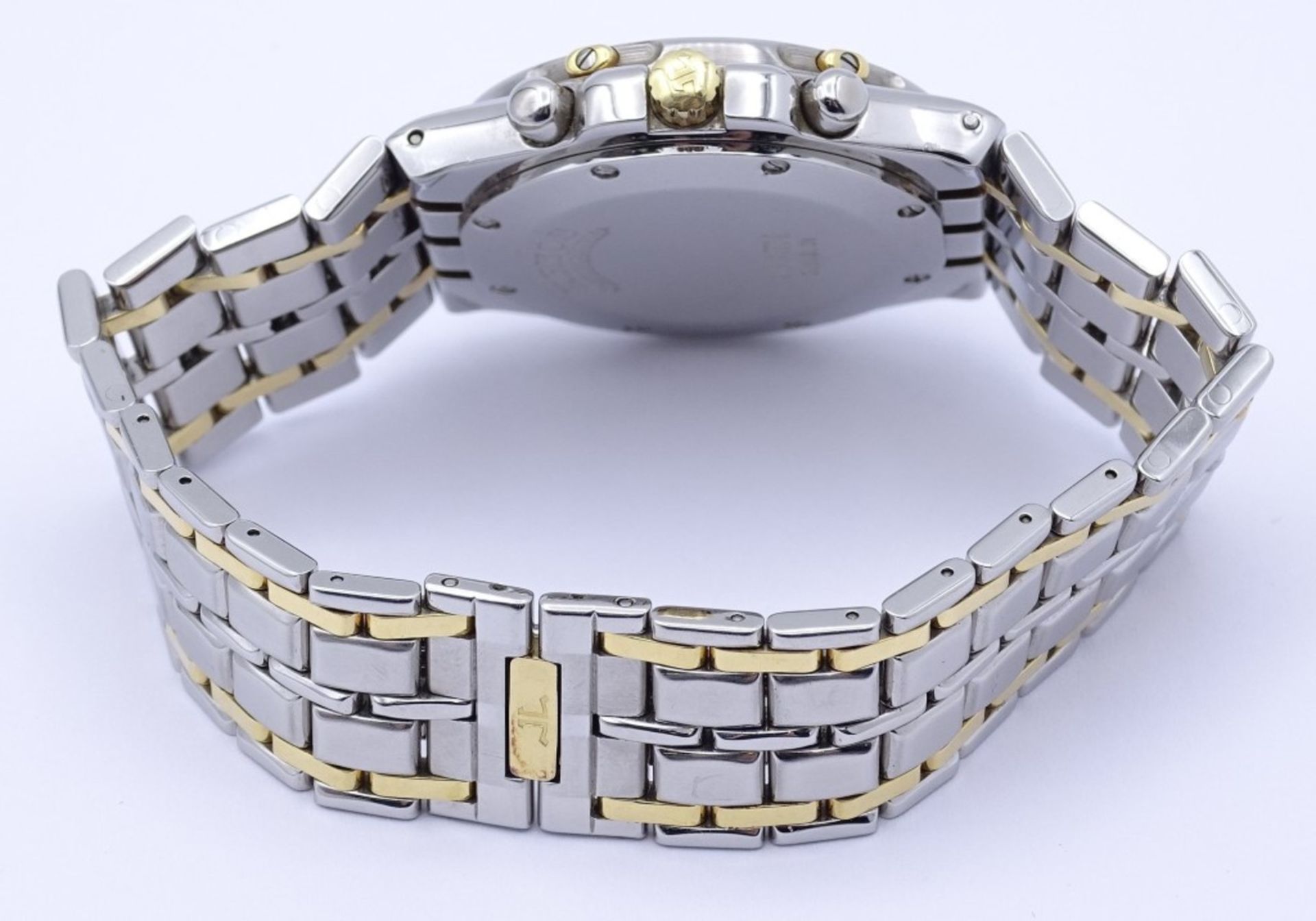 Herren Armbanduhr "Jaeger LeCoultre" Modell: Kryos,Quartzwerk,Stahl/Gold,D- 34mm, Saphirglas,Optisch - Bild 8 aus 10