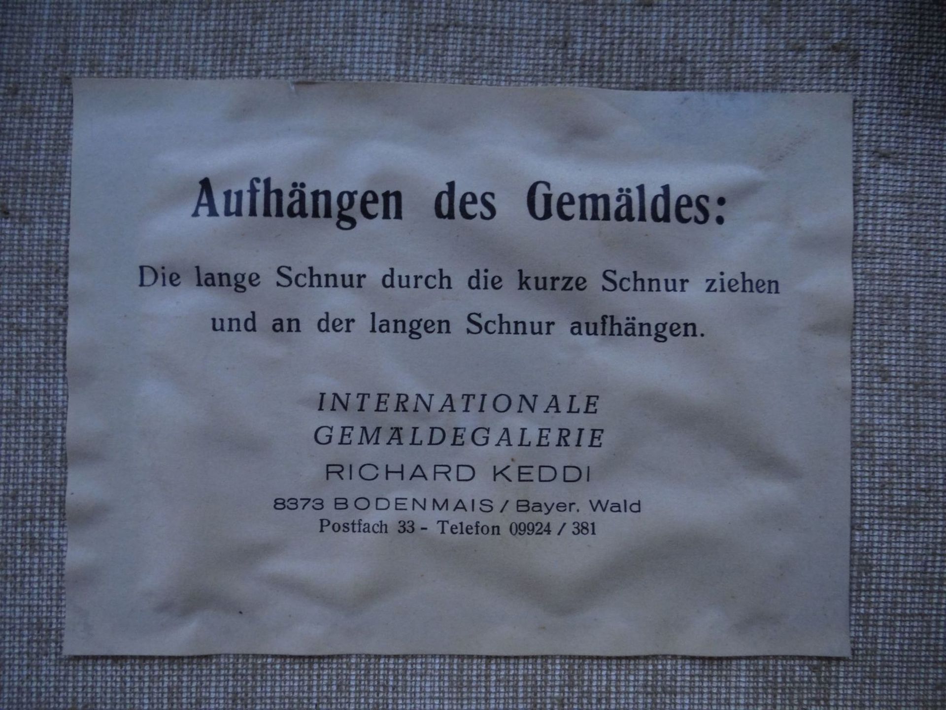 unleserl. signierter Pfeifenraucher, Öl/Leinen, gerahmt, RG 41x36 cm - Bild 4 aus 5