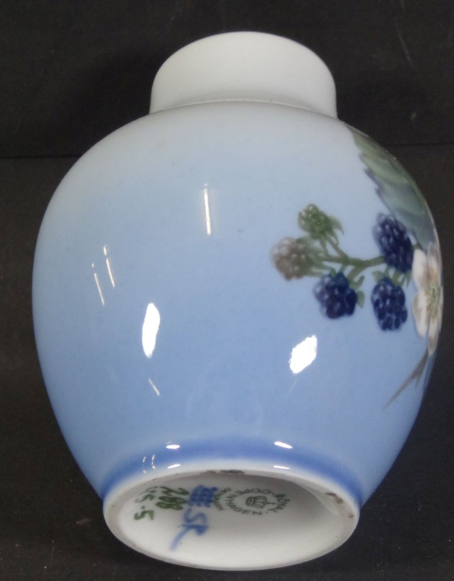 kleine Vase mit Blumendekor "Royal Copenhagen", H-10 cm - Bild 5 aus 6