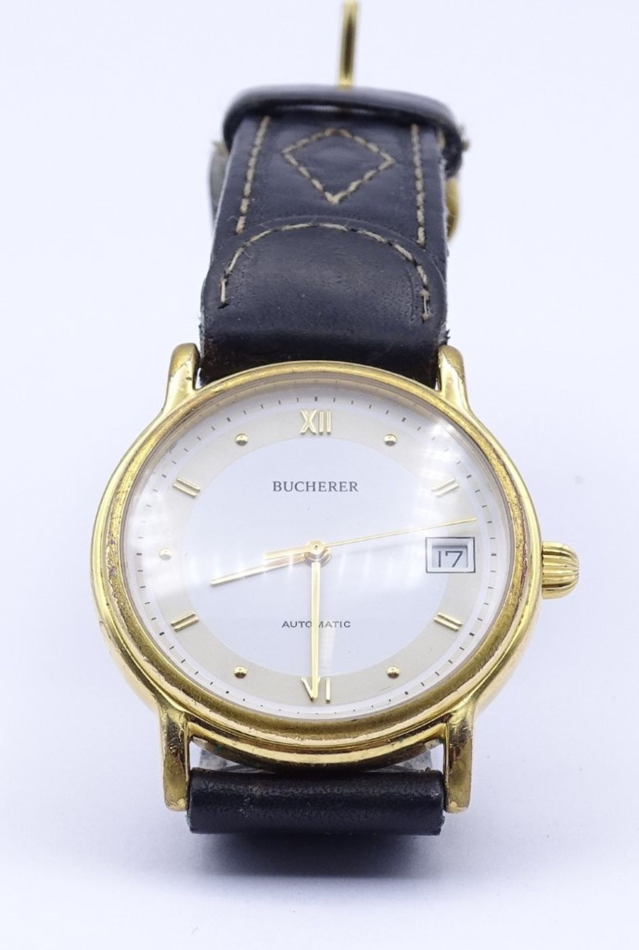 HAU "Bucherer",automatic,Werk läuft,D- 35mm,goldfarben, - Bild 3 aus 3