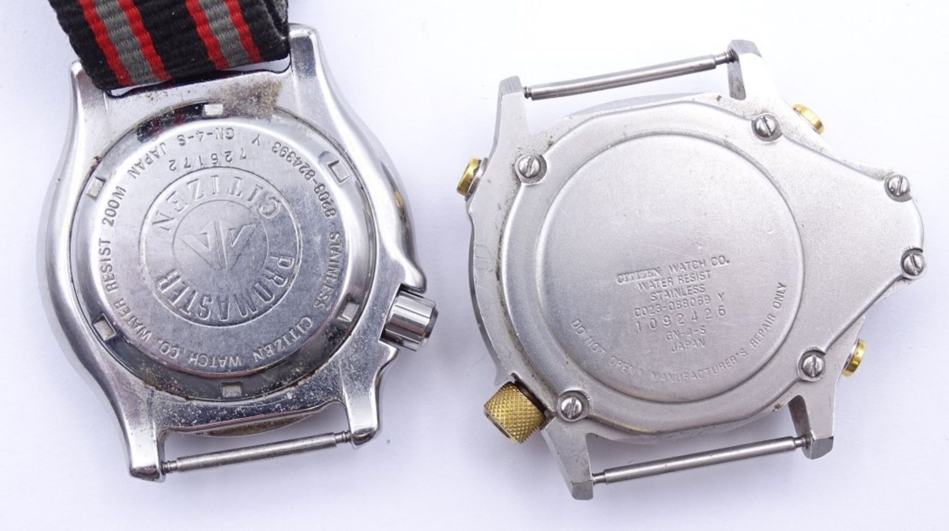 Zwei Armbanduhren "Citizen",automatic u. Quartz, Diver, D- 37 u- 41mm - Bild 5 aus 5