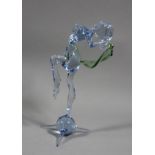 Glasfigur, weibl. Akt, wohl Murano, H-16,5cm.