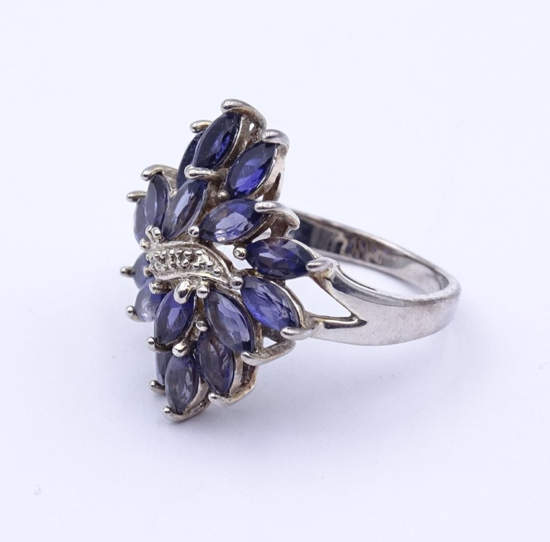 Amethyst Silber Ring 0.925, 5,9gr., RG 60 - Image 2 of 3