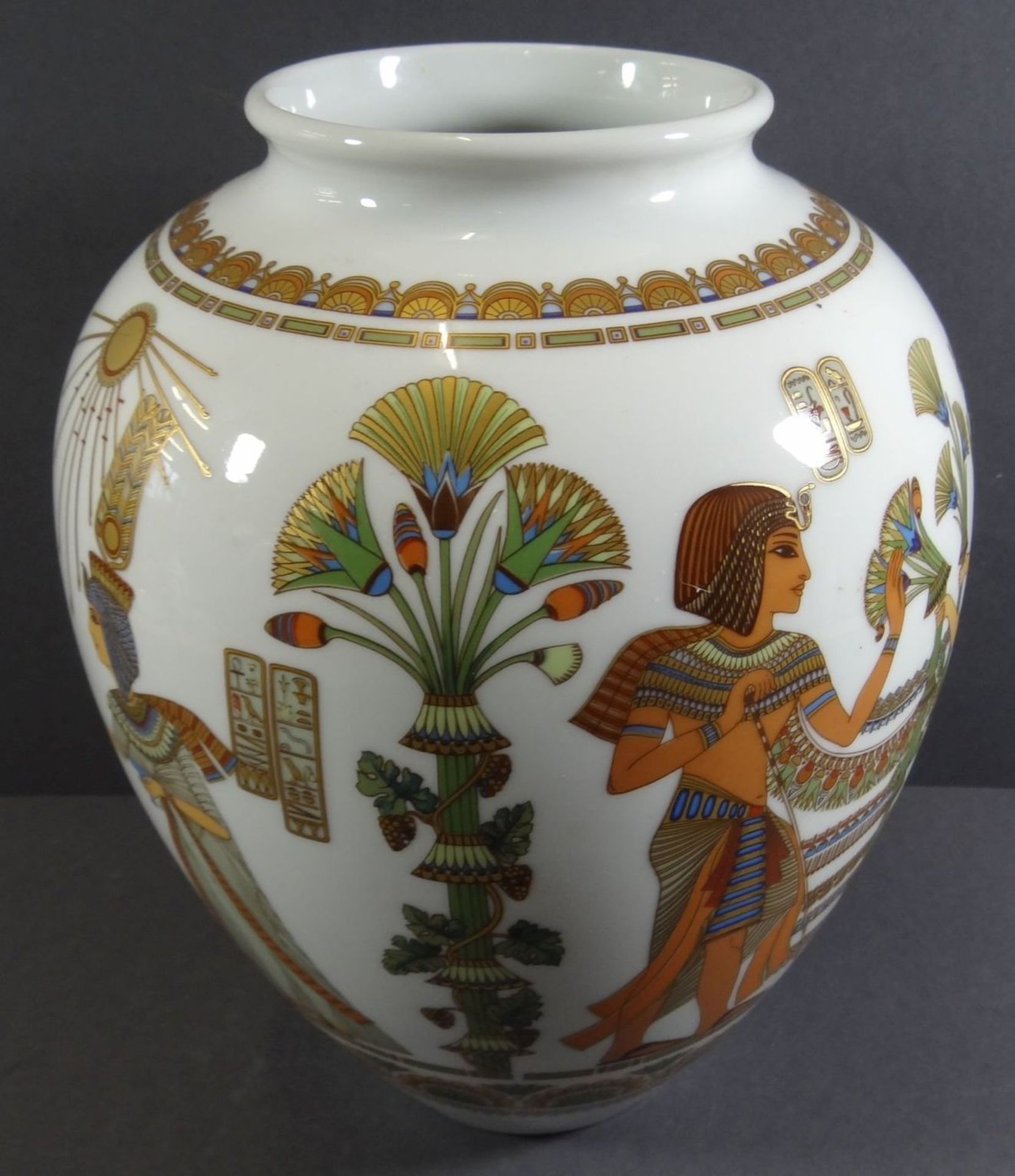 gr. Vase "Kaiser" Dekor Luxor, H-26 cm - Bild 3 aus 5