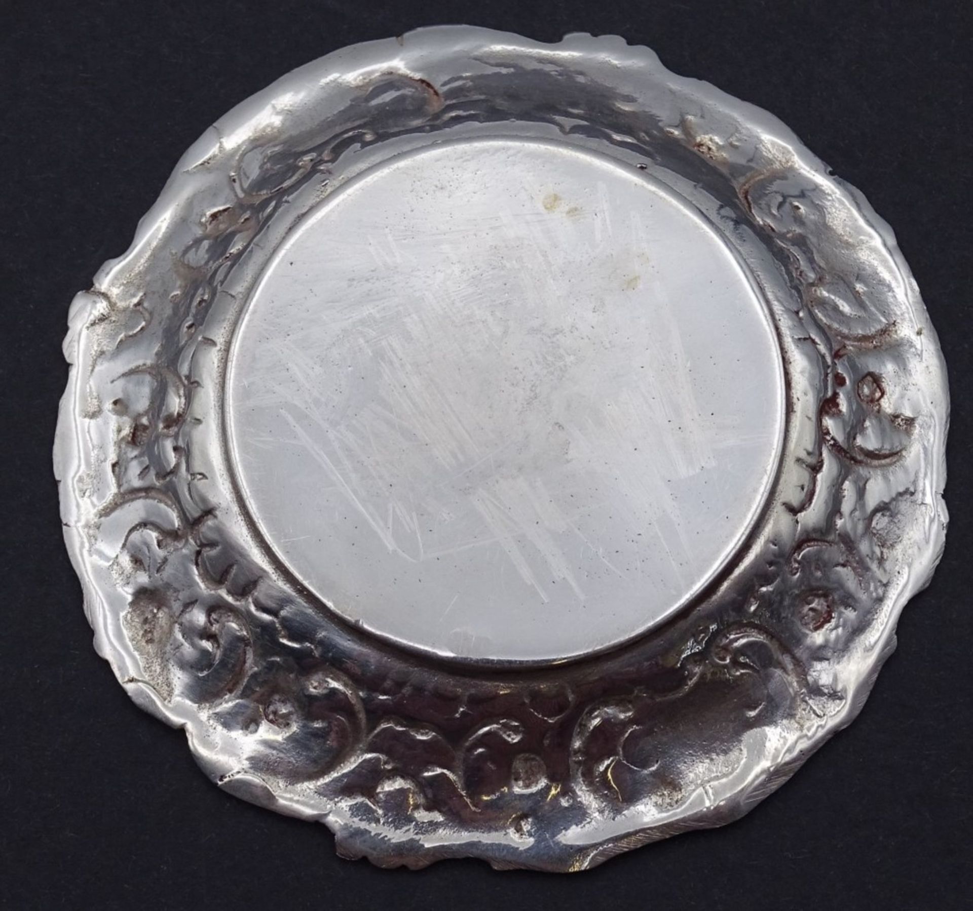 800er Silber Schälchen,d-8,0cm,H-1,0cm, 37,1gr. - Bild 4 aus 4