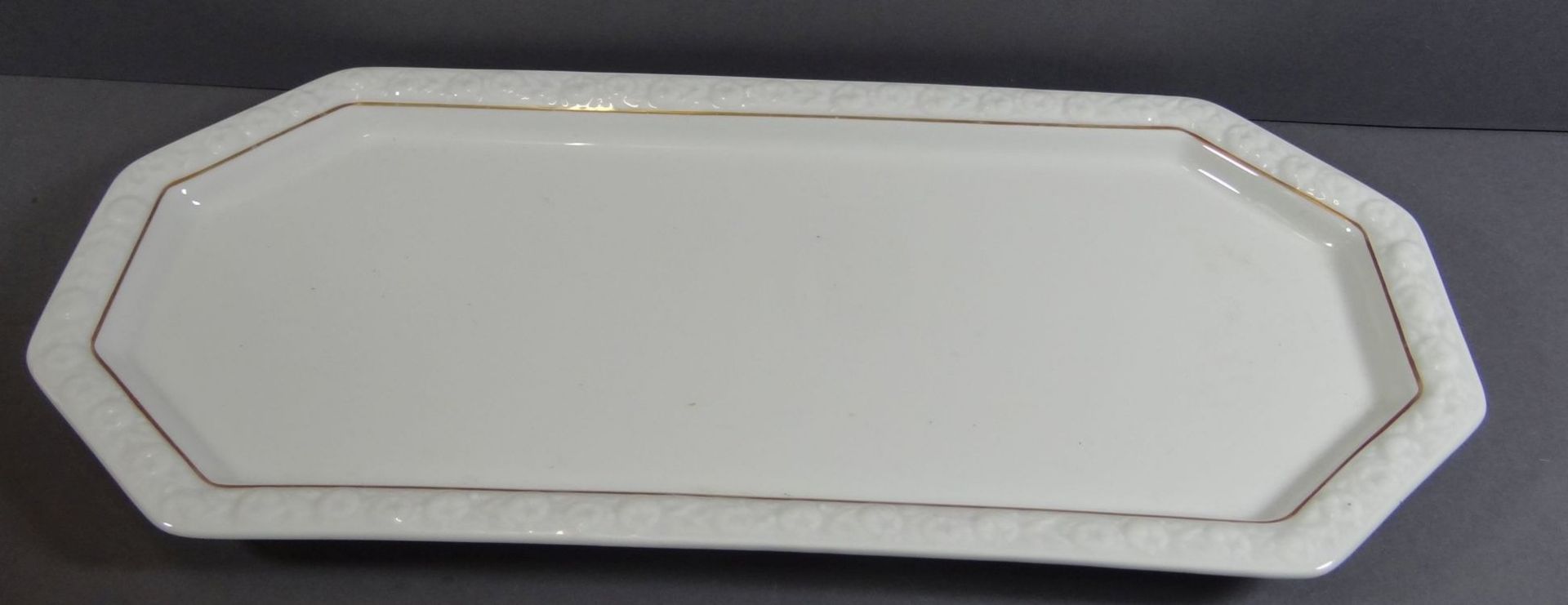 3x Maria Weiss mit Goldstreifen von "Rosenthal", gr. Tortenplatte,D-30 cm, Königskuchenplatte - Bild 8 aus 9