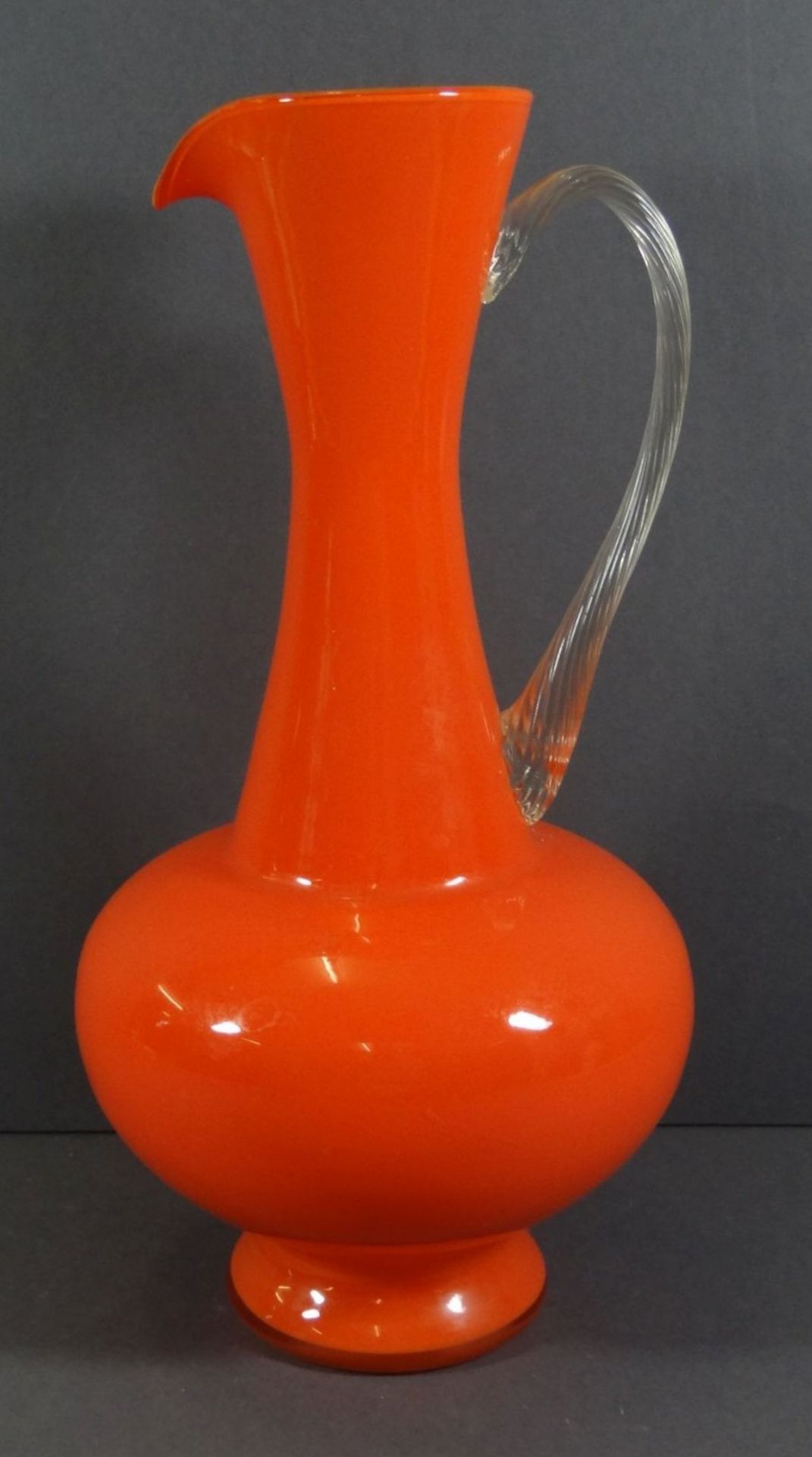 Henkelvase ,orangefarbig,H-30cm,