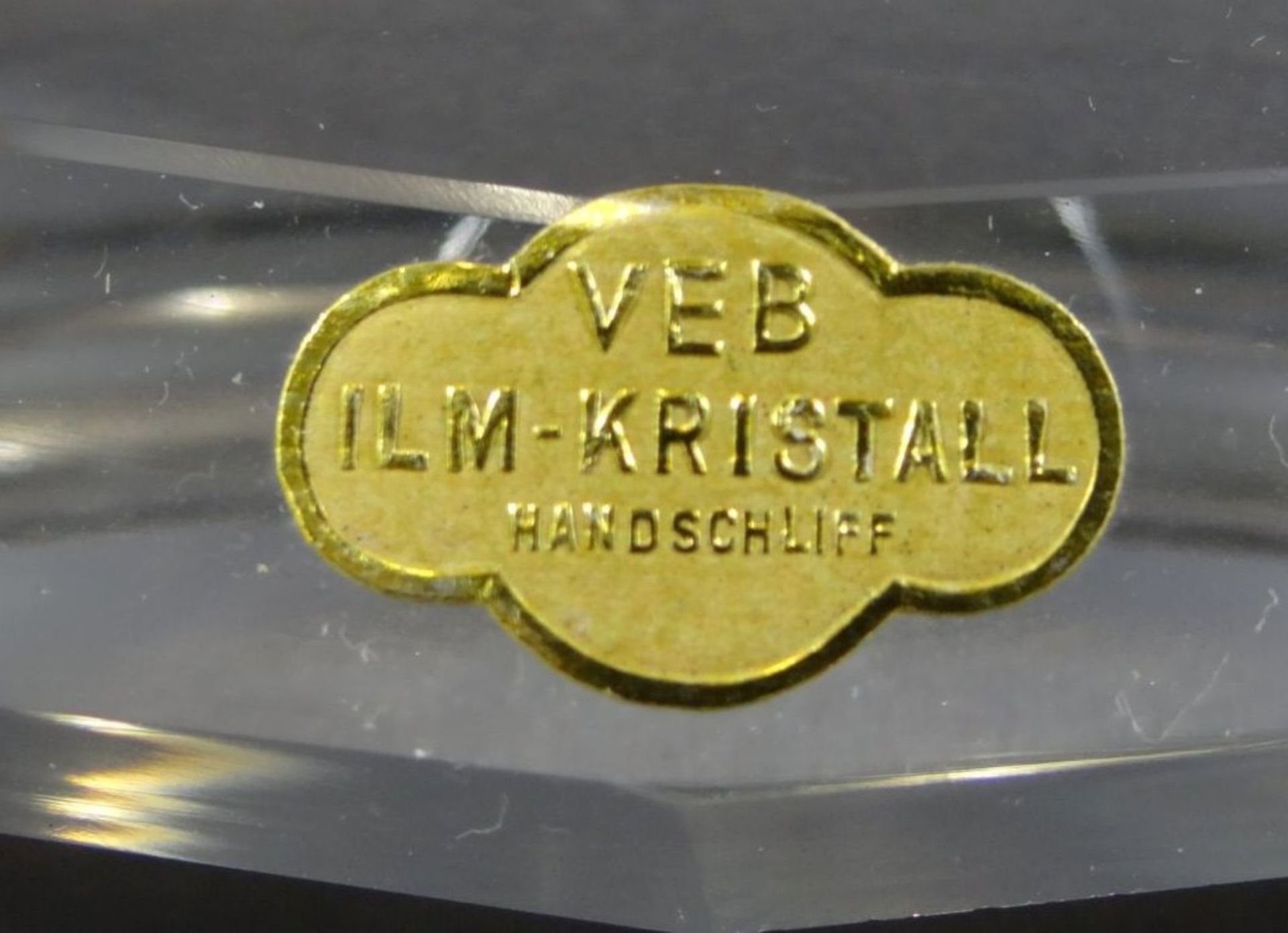 Ilm Kristall Aschenbecher VEB, L- 24cm, B- 10cm - Image 4 of 4