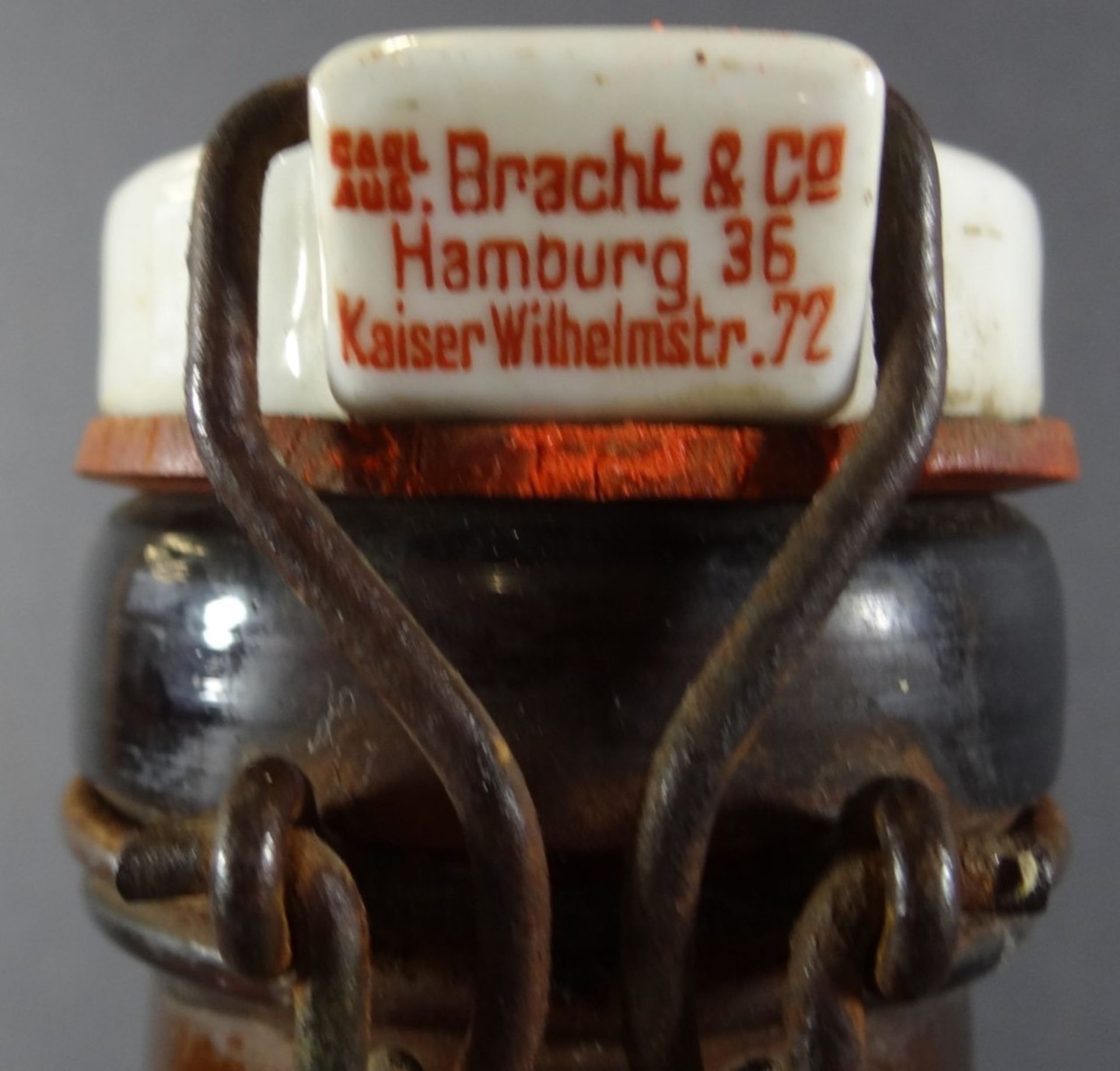 Große alte Bierflasche,braunglas,"Bracht&co", Hamburg 36,H- 33cm,Alters-u. Gebrauchsspuren - Image 6 of 6