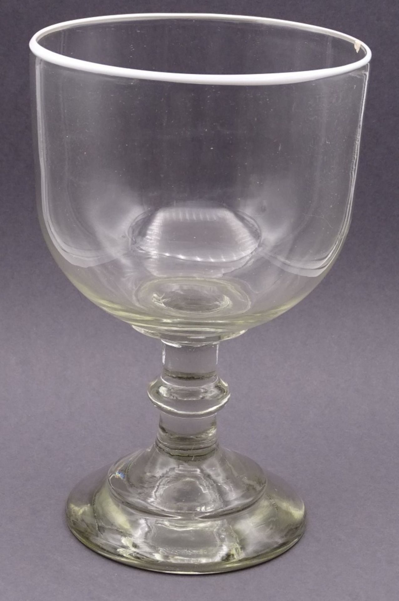 Berliner Weißeglas, 19.Jhd.,mit Abriß,H- 22cm,Chip am Rand, D- 14cm