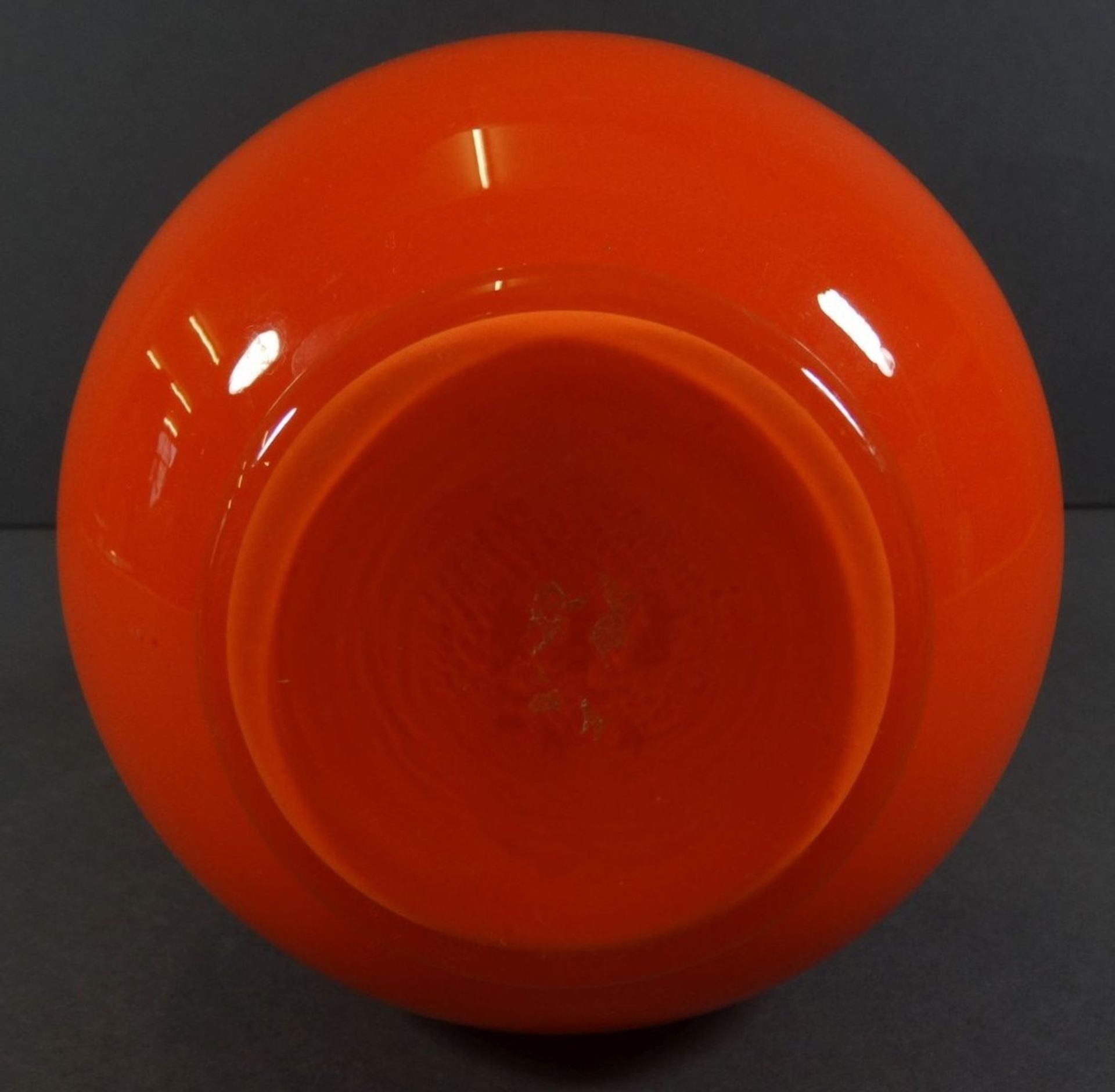 Henkelvase ,orangefarbig,H-30cm, - Image 6 of 6