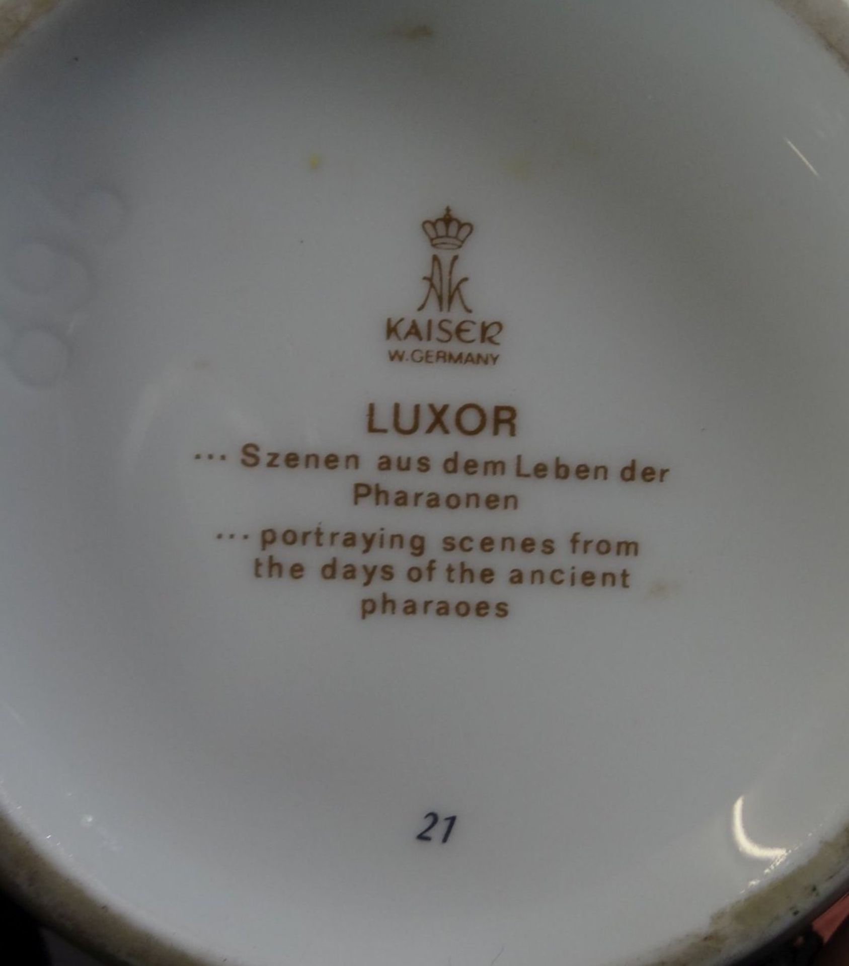 gr. Vase "Kaiser" Dekor Luxor, H-26 cm - Bild 5 aus 5