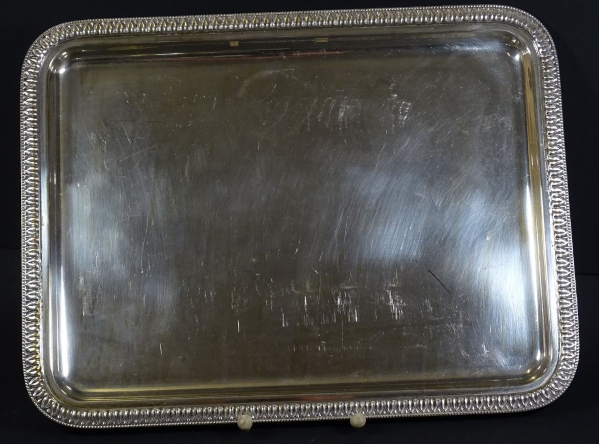 800er Silber Platte 537gr., 31x24cm
