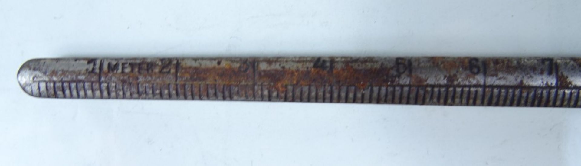 Brieföffner mit Maßstab, Metall, gepunzt "Rheinland", L. 25,5 cm - Bild 3 aus 5