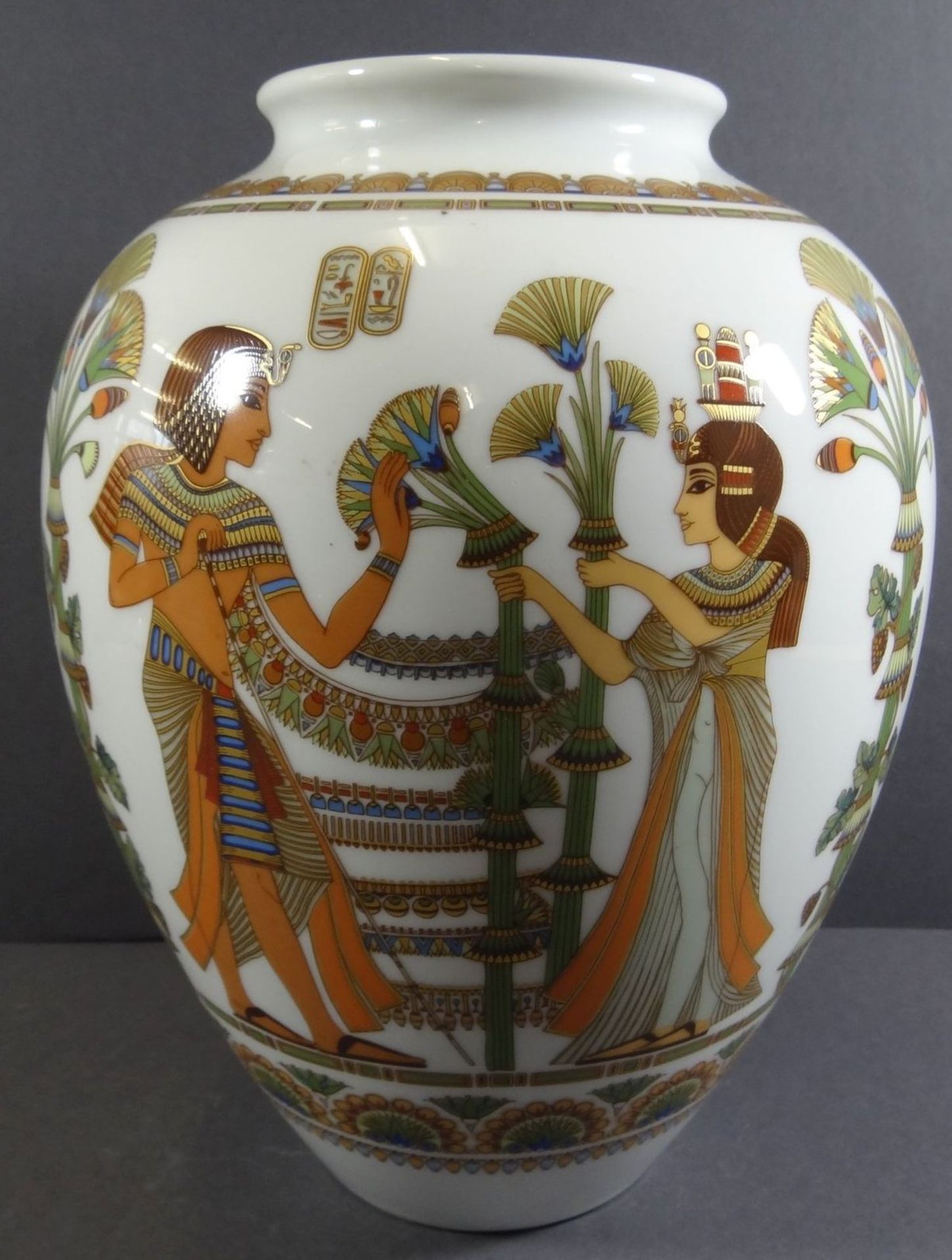 gr. Vase "Kaiser" Dekor Luxor, H-26 cm - Bild 4 aus 5