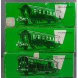 3 Waggons,"Märklin". 2x Personenwaggons,1x Gepäckwagen "OVP ,Nr. 4002/4041