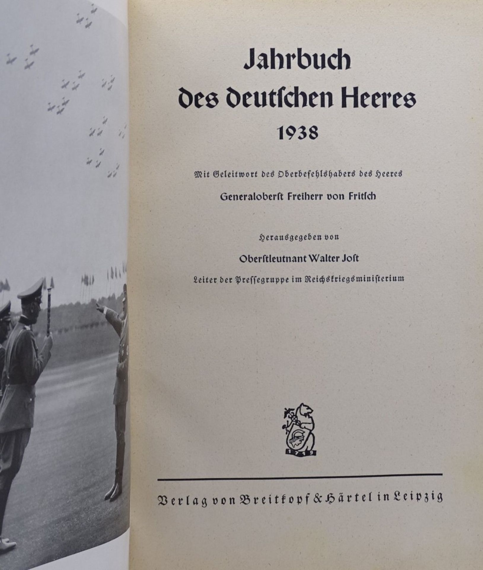 Jahrbuch des deutsches Heeres 1938 - Image 2 of 6