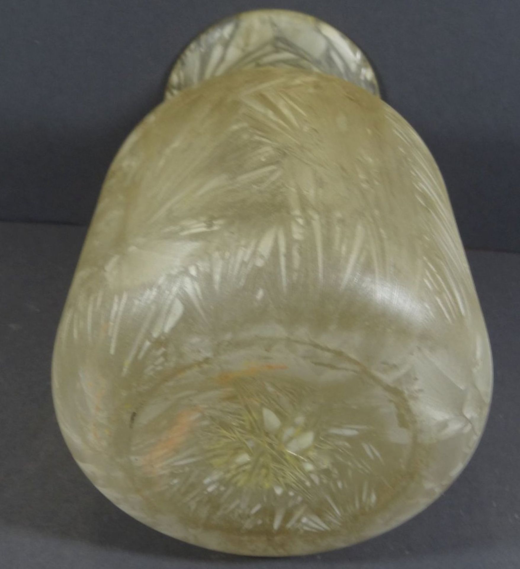 Glasvase ,Beige überzogen,H- 20cm, - Image 5 of 6