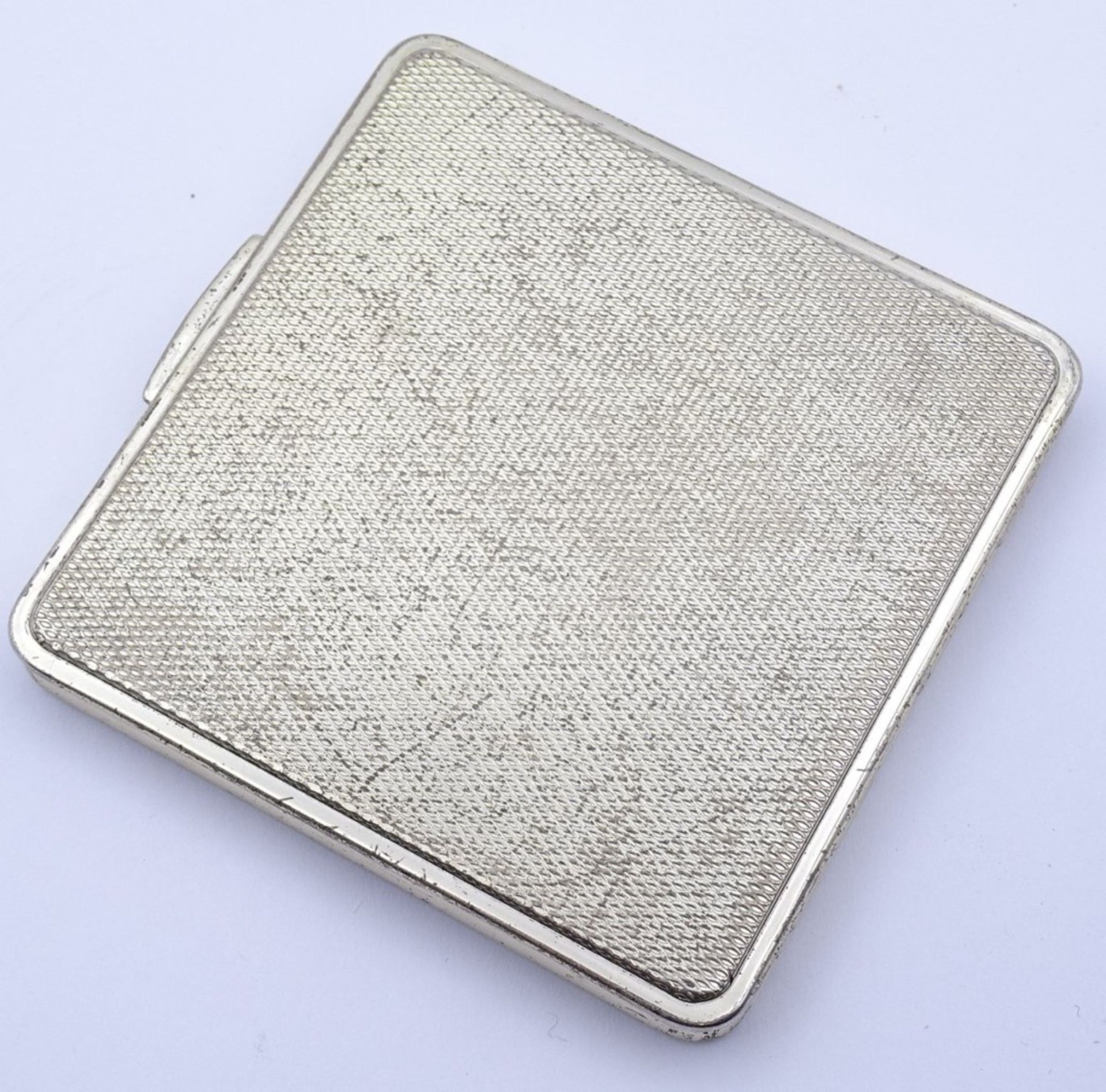 Puderdose,Silber,England,mit Initialen, 7,0x7,0, 115gr. - Bild 8 aus 8