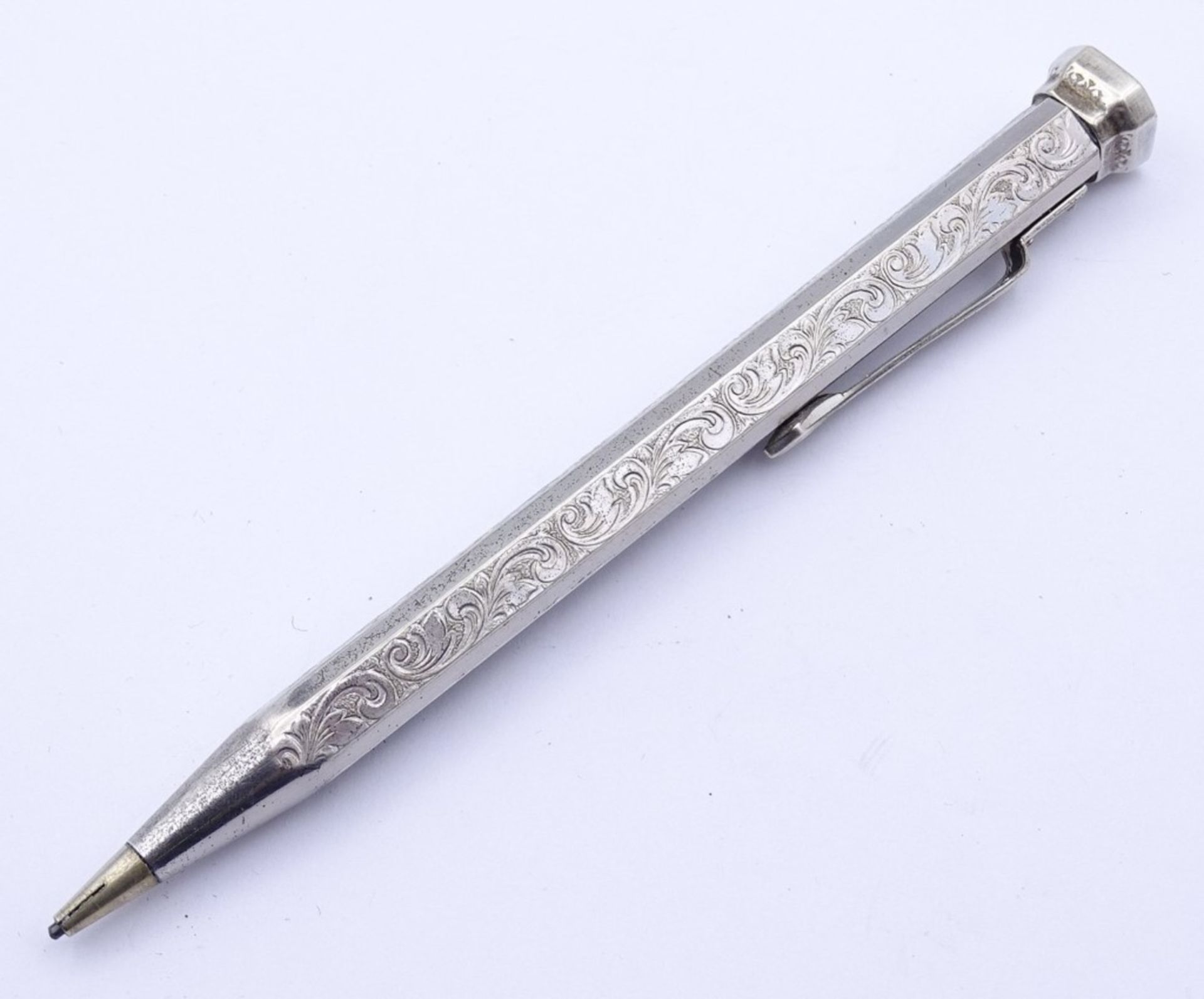 Bleistifthalter in 835er Silber,L- 11cm, 17,2gr.