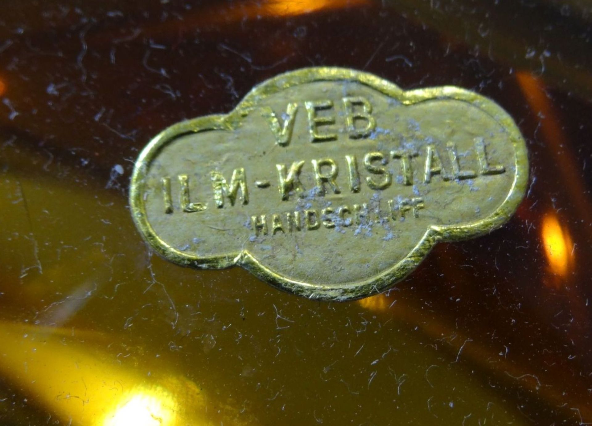 ILM Kristall Aschenbecher,VEB, 14x 16cm - Image 5 of 5
