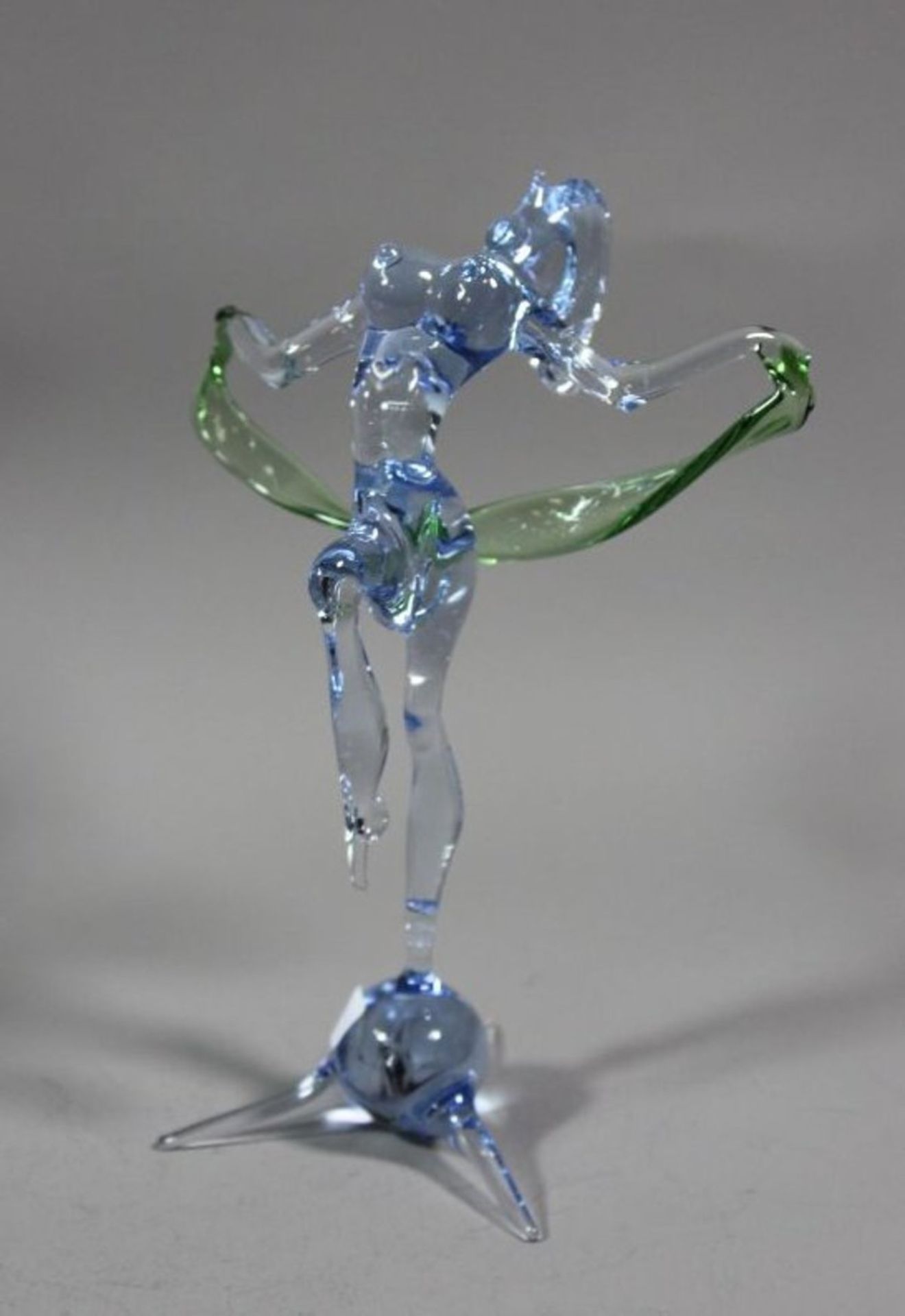 Glasfigur, weibl. Akt, wohl Murano, H-16,5cm. - Image 2 of 3