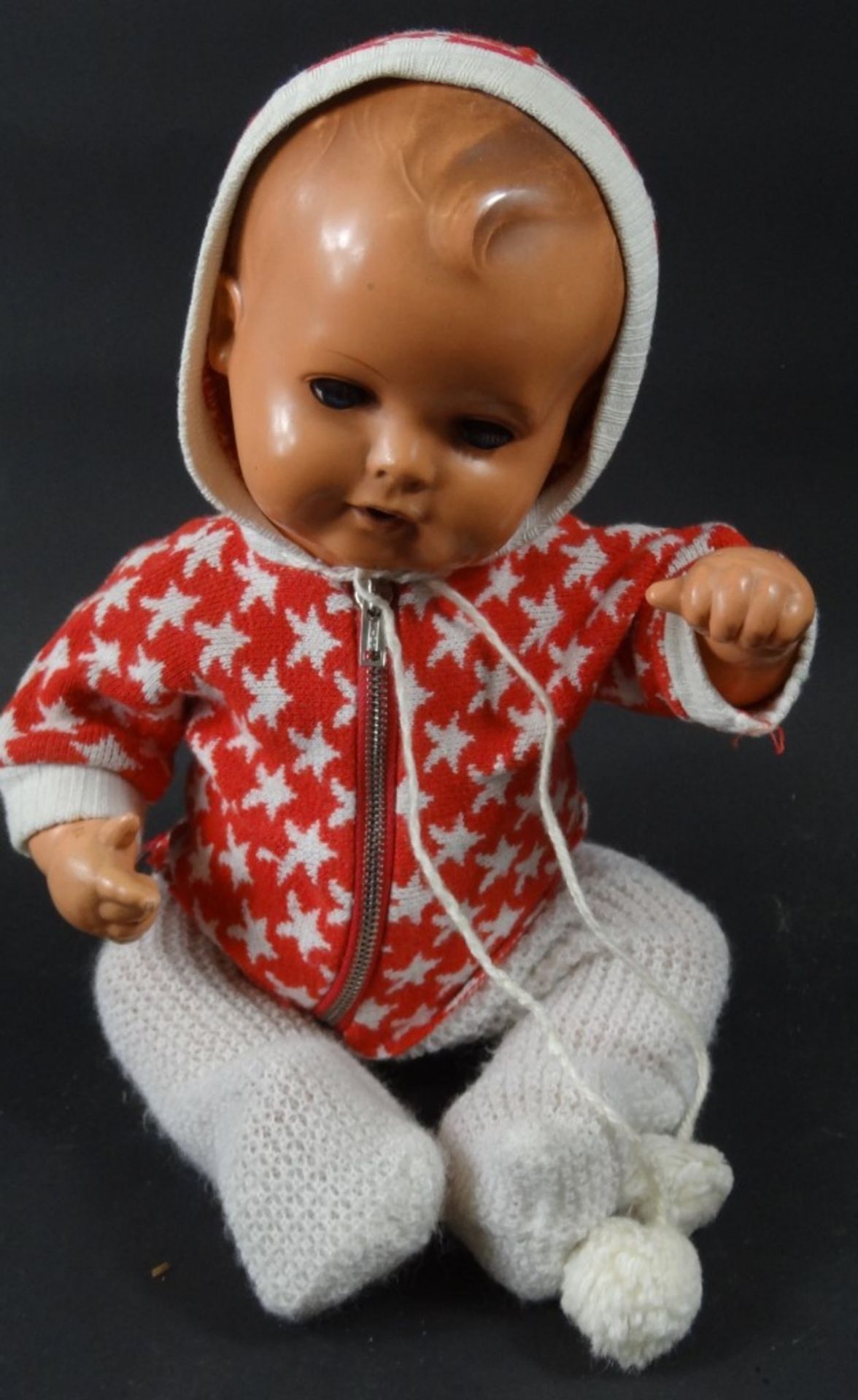 Schildkröt-Puppe, L. 35 cm, Glieder beweglich, Gebrauchsspuren vorhanden