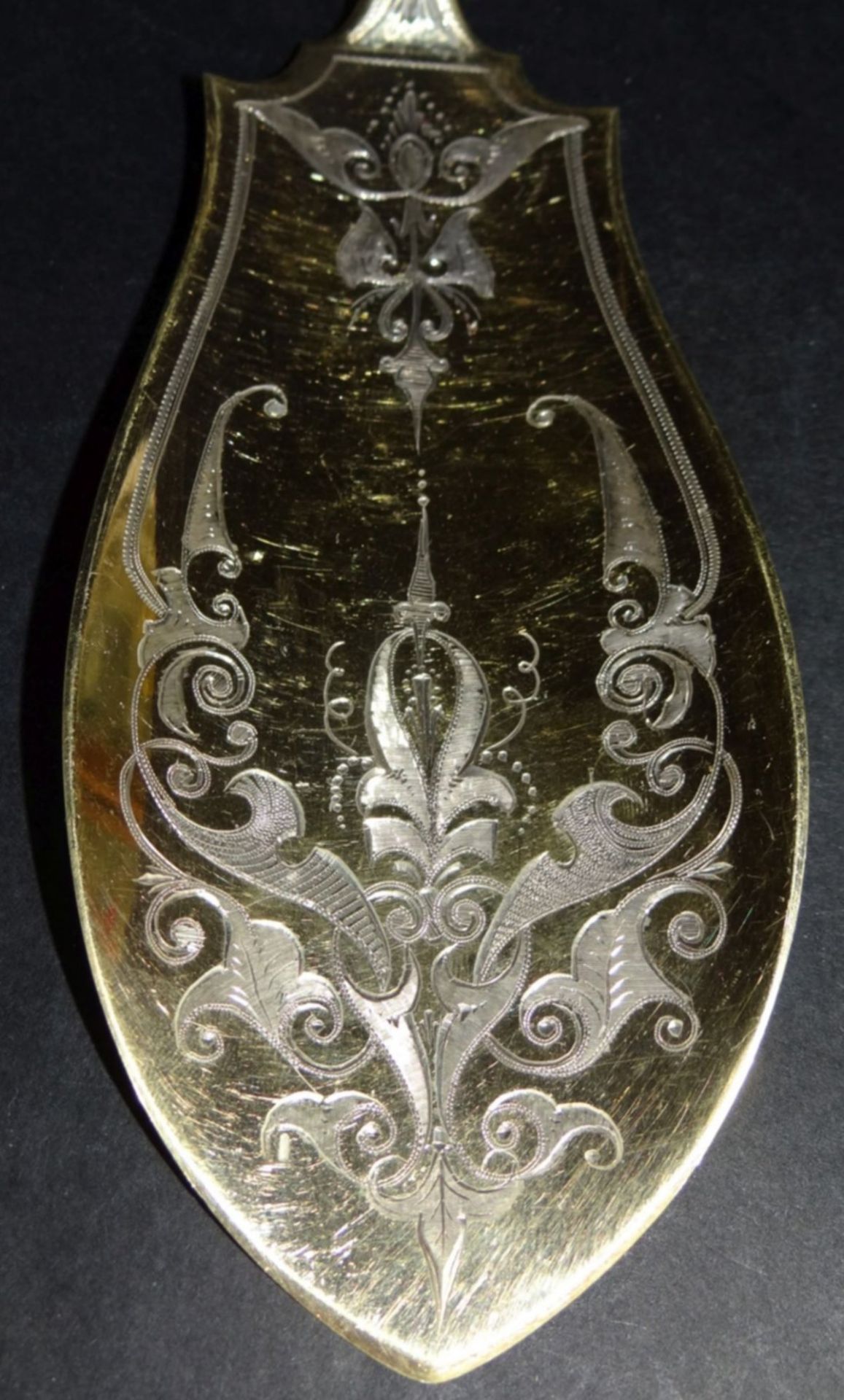 Silber-Fischheber -925-, tw. vergoldet, gemarkt R. & W. Wilson, Philadelphia, 1825 - 1883, L-27 - Image 4 of 8