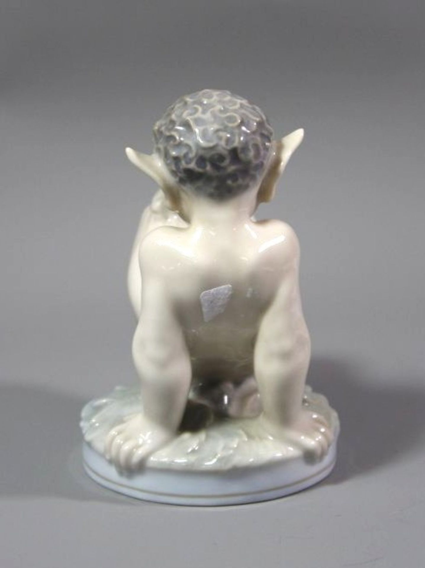 Faun mit Frosch, Royal Copenhagen, , Marke 1965, Modellnr. 1713, Entw. Christian Thomsen, u. - Image 3 of 4