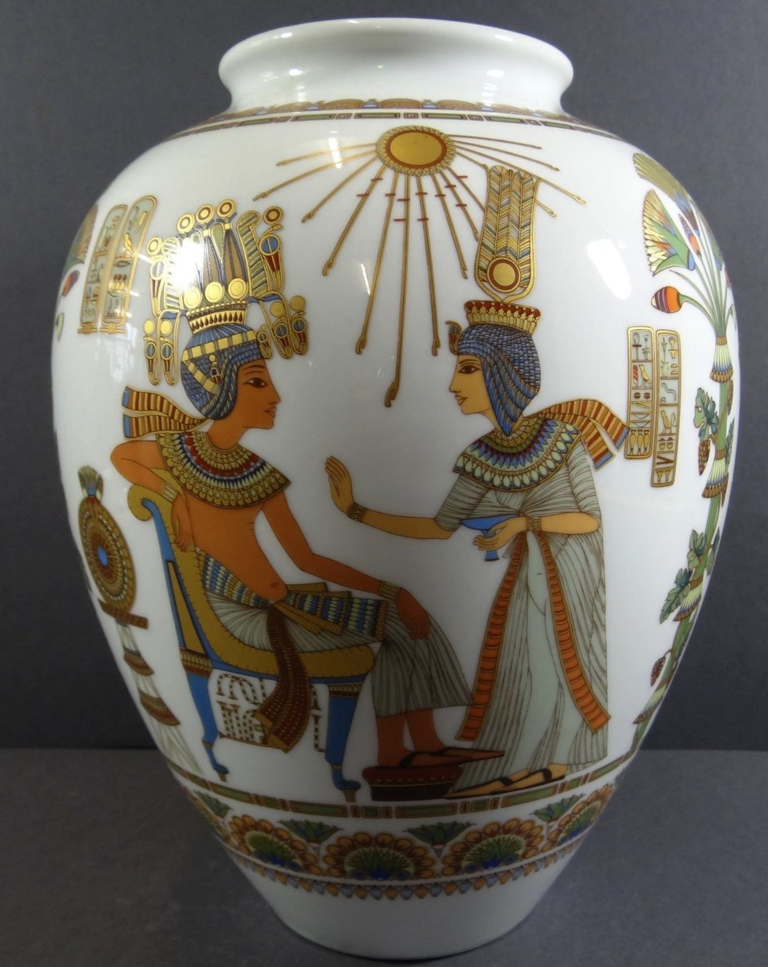 gr. Vase "Kaiser" Dekor Luxor, H-26 cm