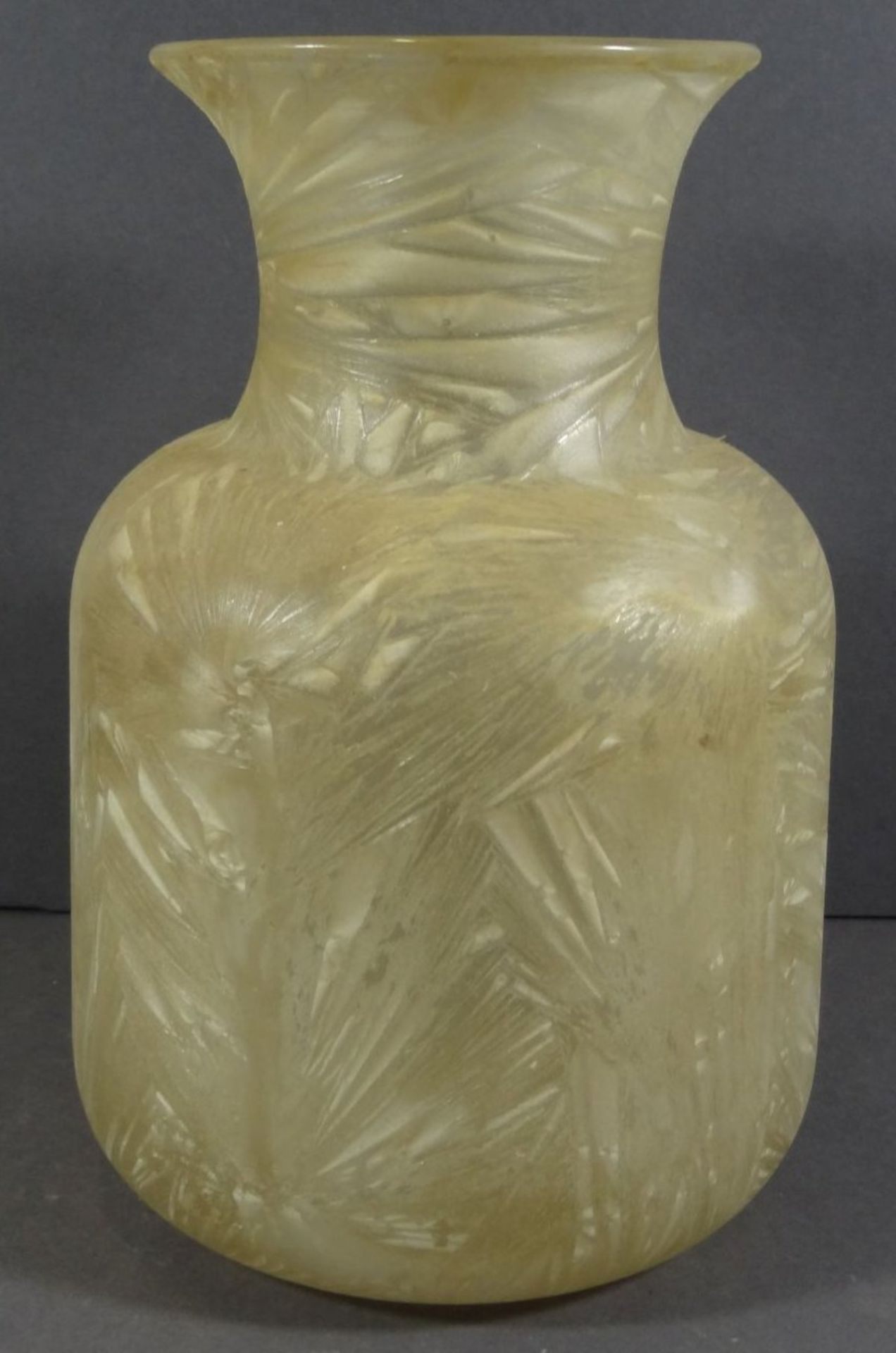 Glasvase ,Beige überzogen,H- 20cm, - Image 3 of 6
