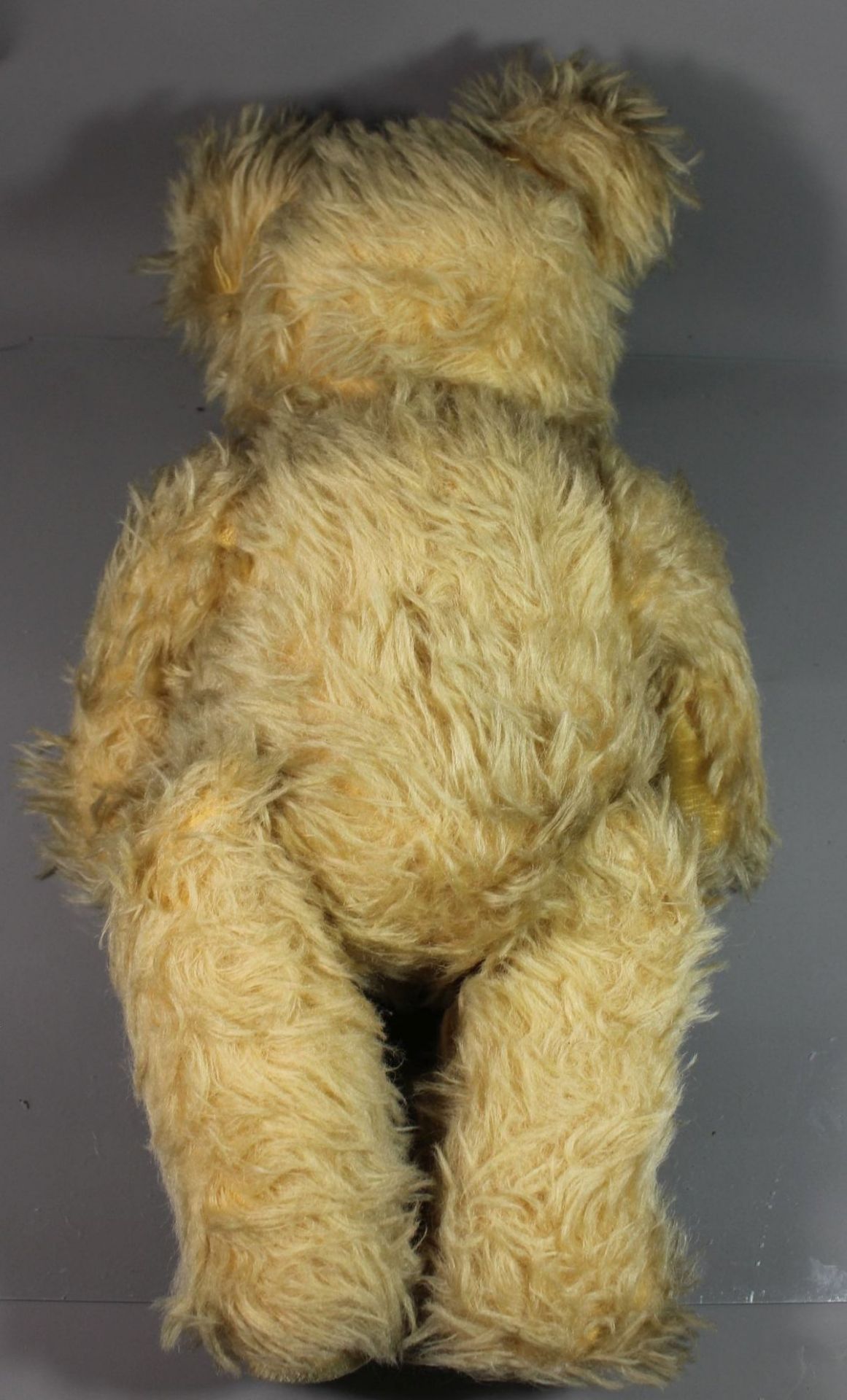 Teddy, älter, 1x Ohr beschädigt, ca. H-48cm. - Image 2 of 4