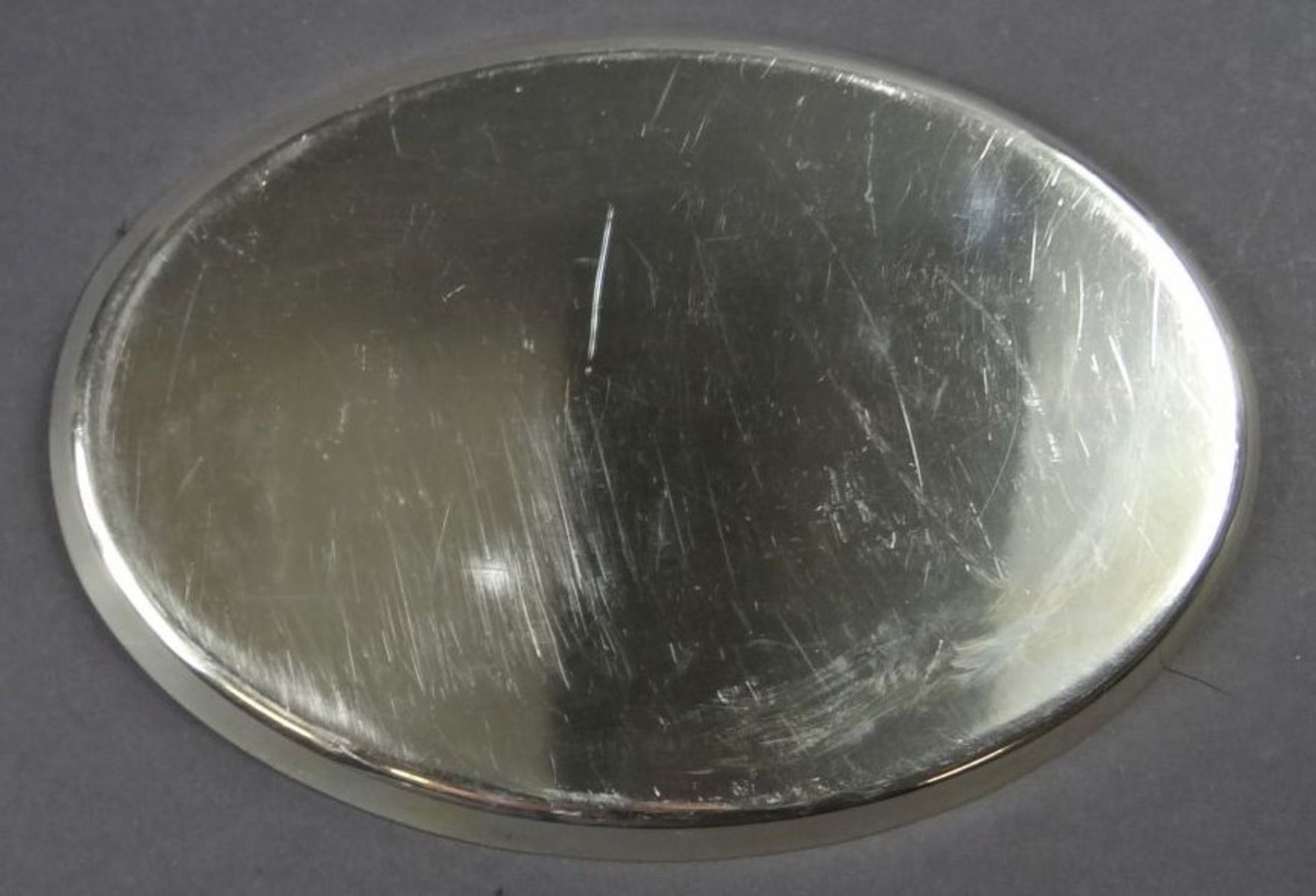 kl. ovales Tablett, versilbert "WMF", 22x15 cm - Bild 3 aus 4