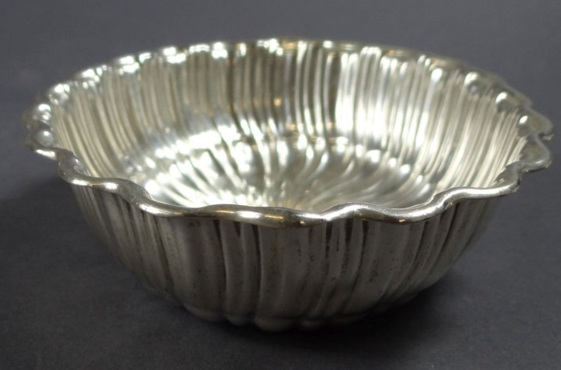ovales Silberschälchen -830-, , H-3 cm, 13x10 cm, 75 gr., - Bild 2 aus 5