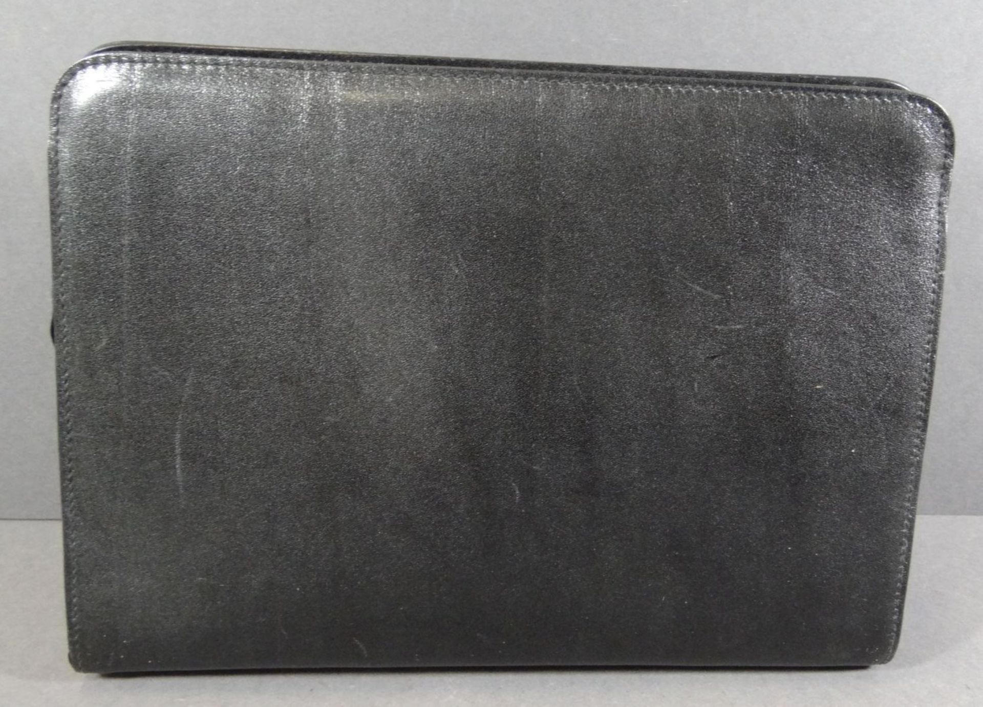 schwarze Herren-Kulturtasche "Aigner", 17x24 cm - Bild 5 aus 5