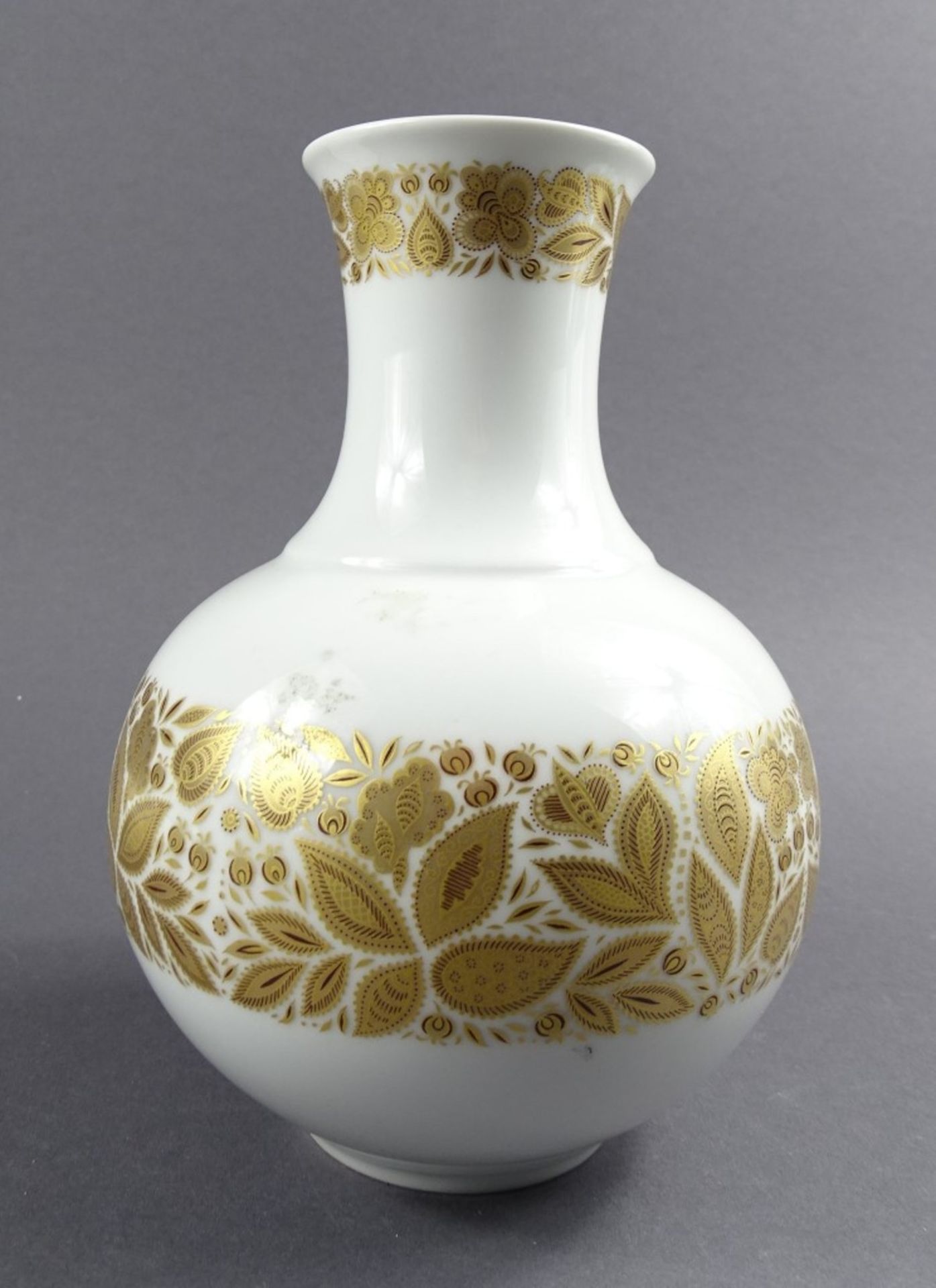Vase mit Goldbemalung, Lorenz Hutschenreuther, H. 21 cm - Bild 2 aus 5